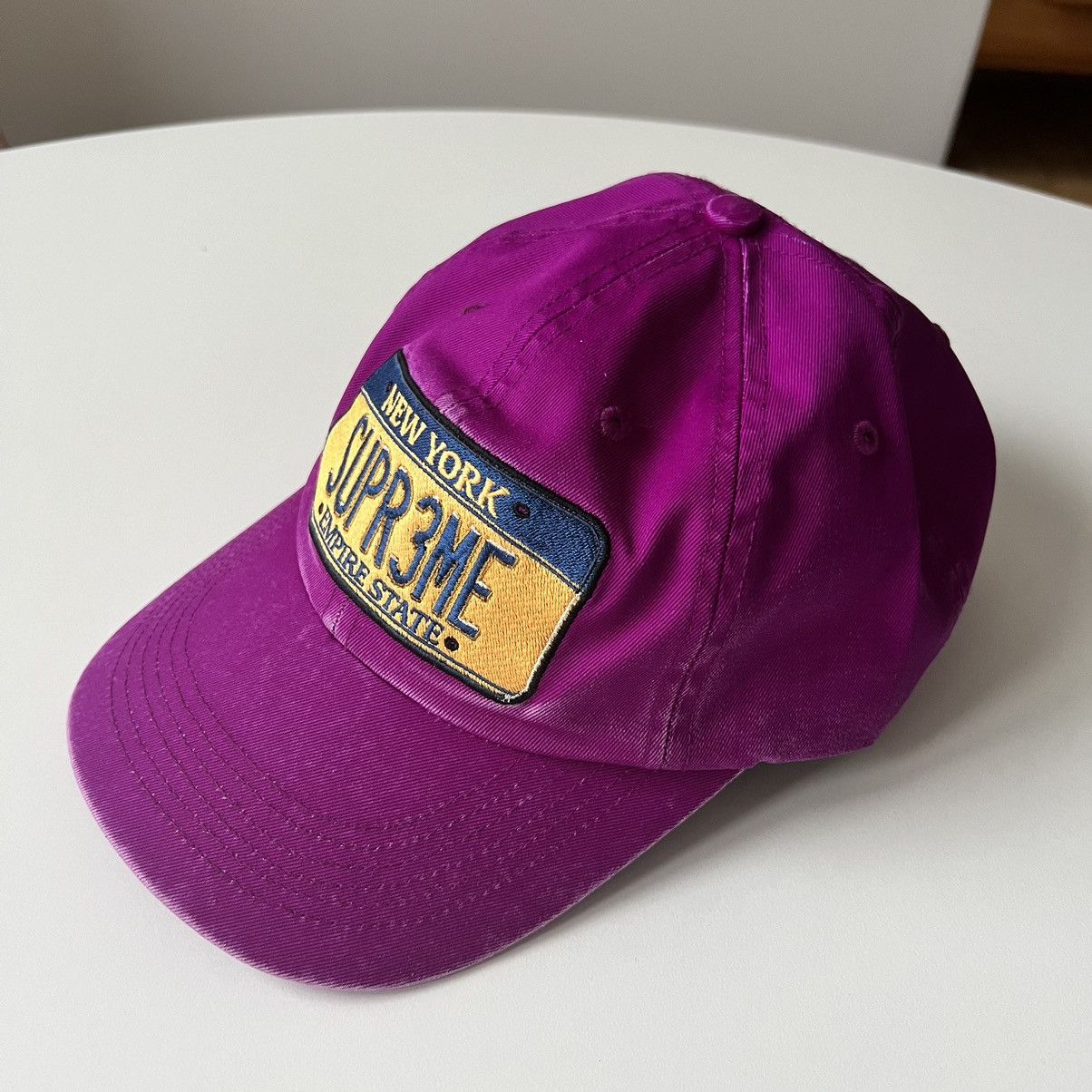 Supreme Supreme License Plate 6-panel Hat Purple Size ONE SIZE - 5 Thumbnail