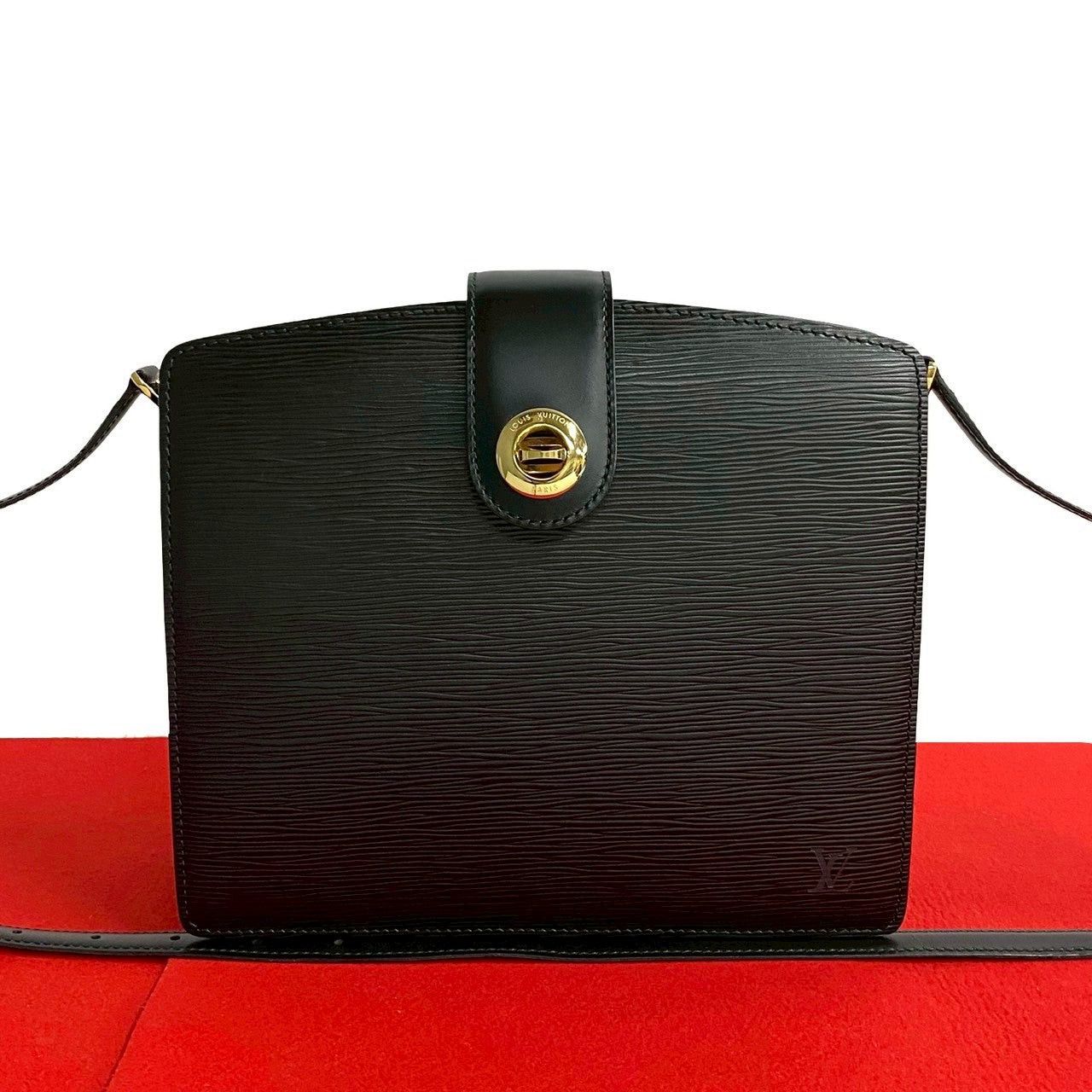 Louis Vuitton Louis Vuitton Shoulder Bag Black Leather Size ONE SIZE - 1 Thumbnail