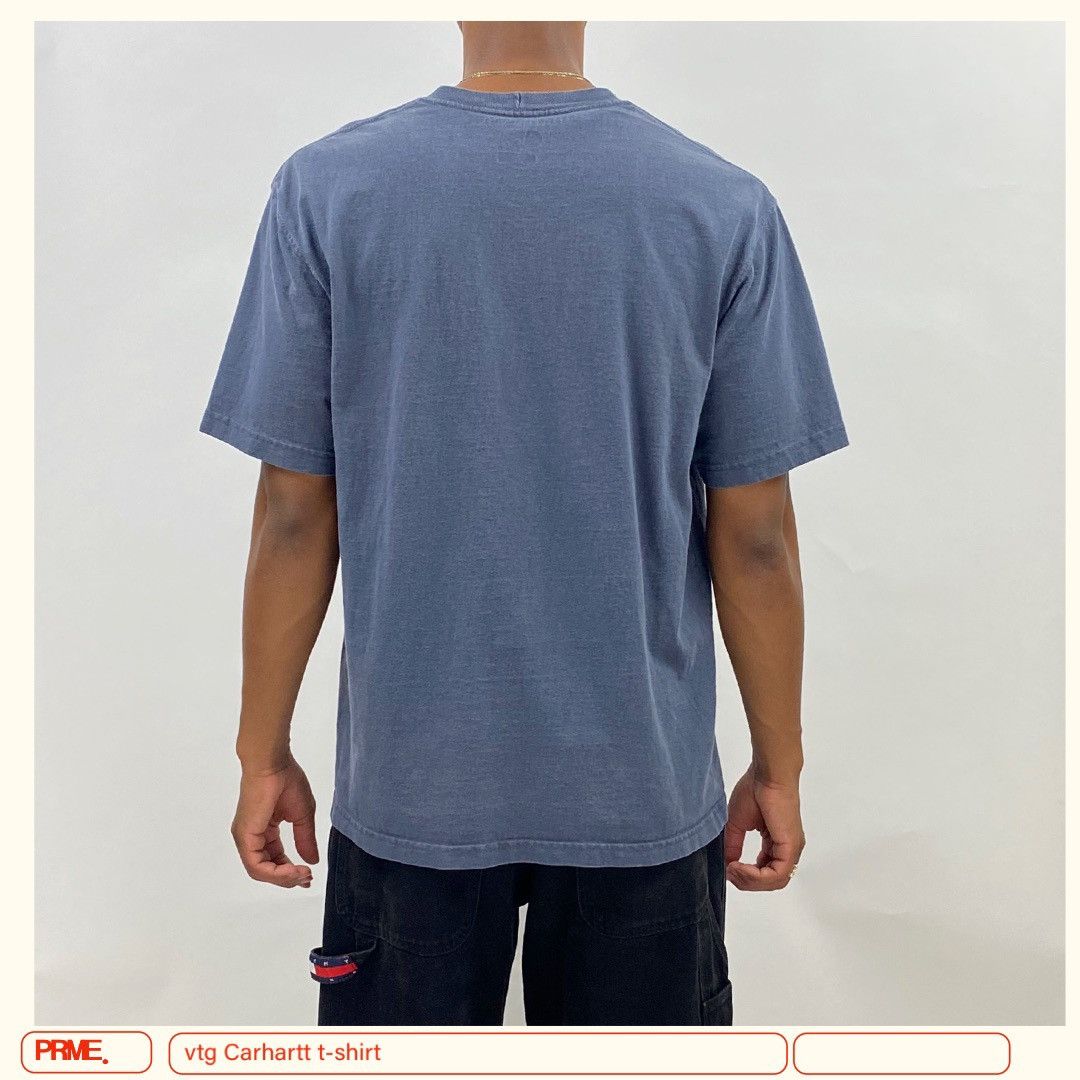 Carhartt × Vintage vintage Y2K CARHARTT Classic Logo spellout patch t-shirt Size US M / EU 48-50 / 2 - 5 Thumbnail