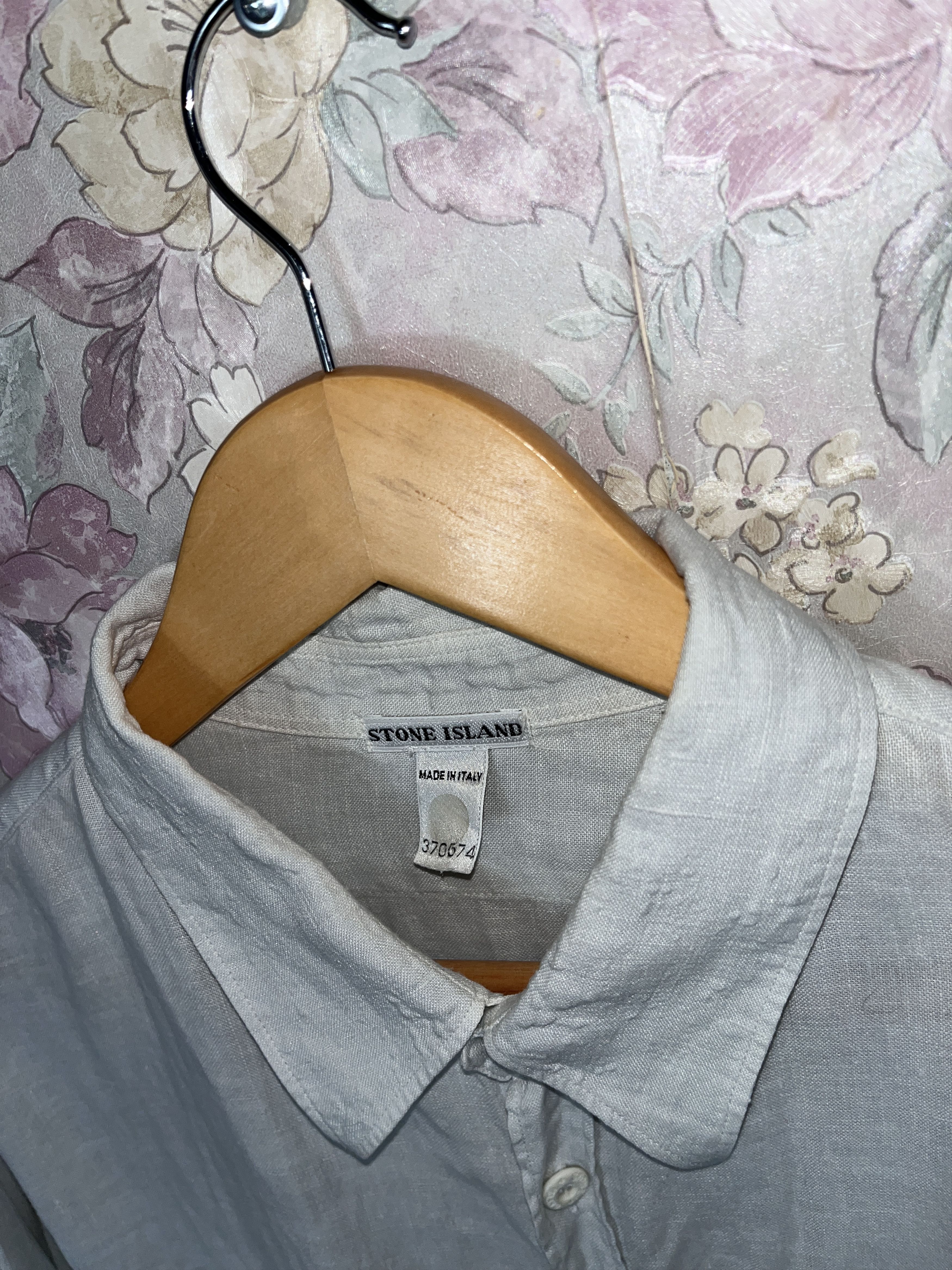 Stone Island Stone Island C.P vintage Linen button up casual shirt Size US L / EU 52-54 / 3 - 7 Thumbnail