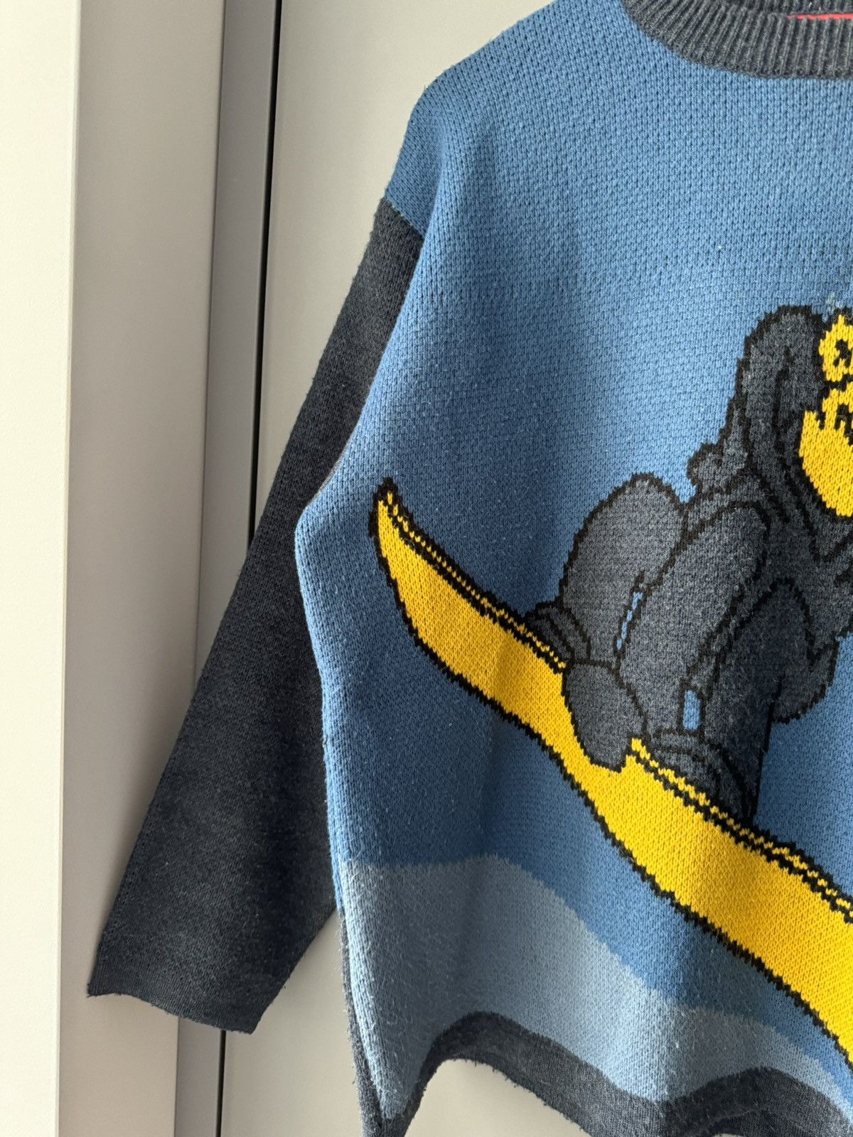 The Simpsons Fox 2002 The Simpsons Knit Sweater Bart Ski Board Big Logo Size US M / EU 48-50 / 2 - 2 Thumbnail