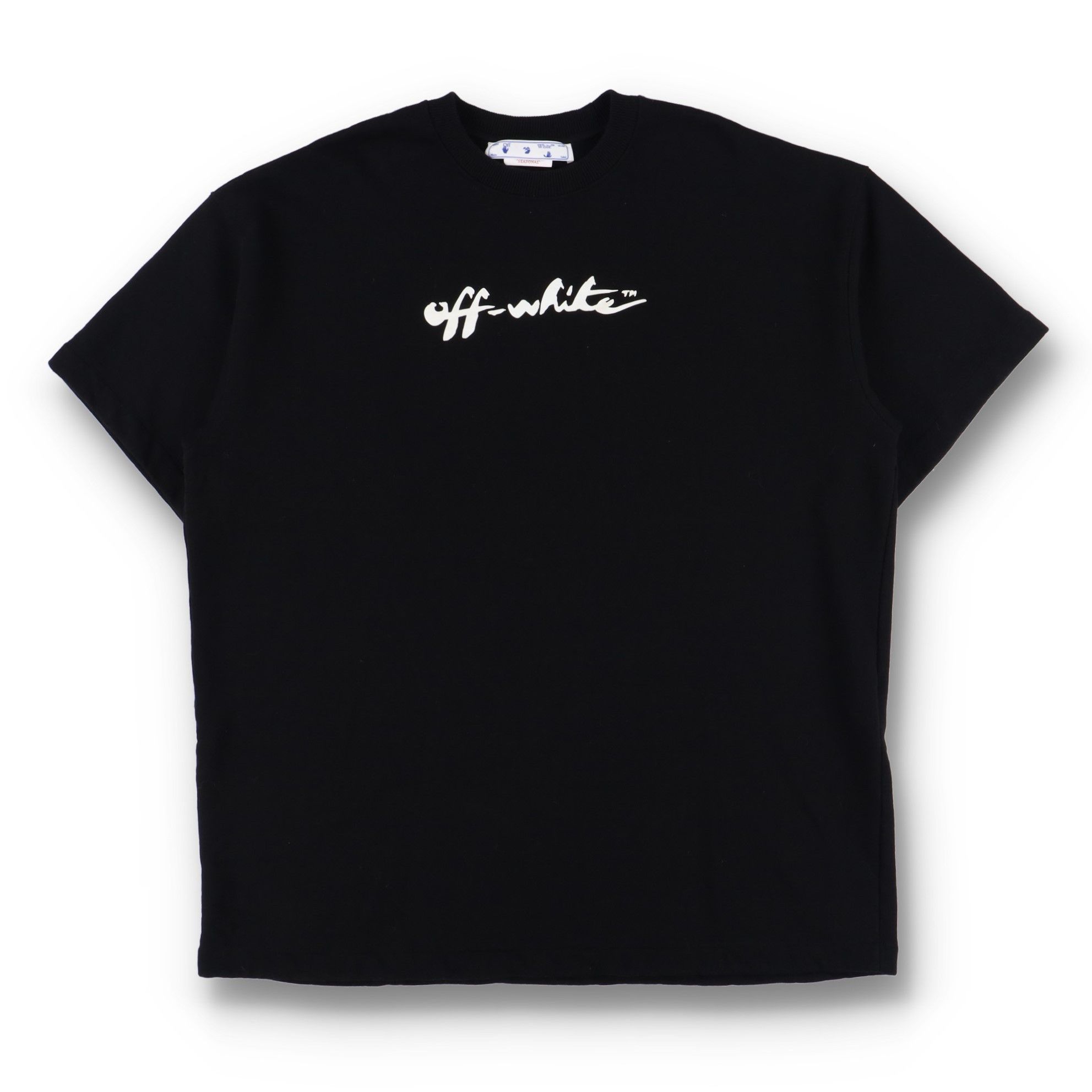 Off-White Black Painter Logo Snap Tee Dress Size L / US 10 / IT 46 - 1 Thumbnail