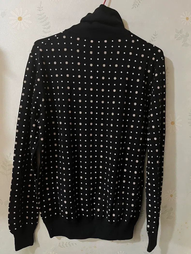 Givenchy Givenchy Black High-Neck Printed Wool Sweater Size S / US 4 / IT 40 - 2 Thumbnail