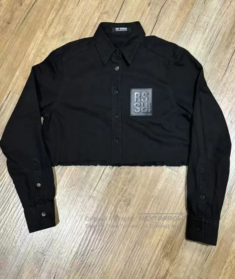 Raf Simons 23 short denim jacket shirt.