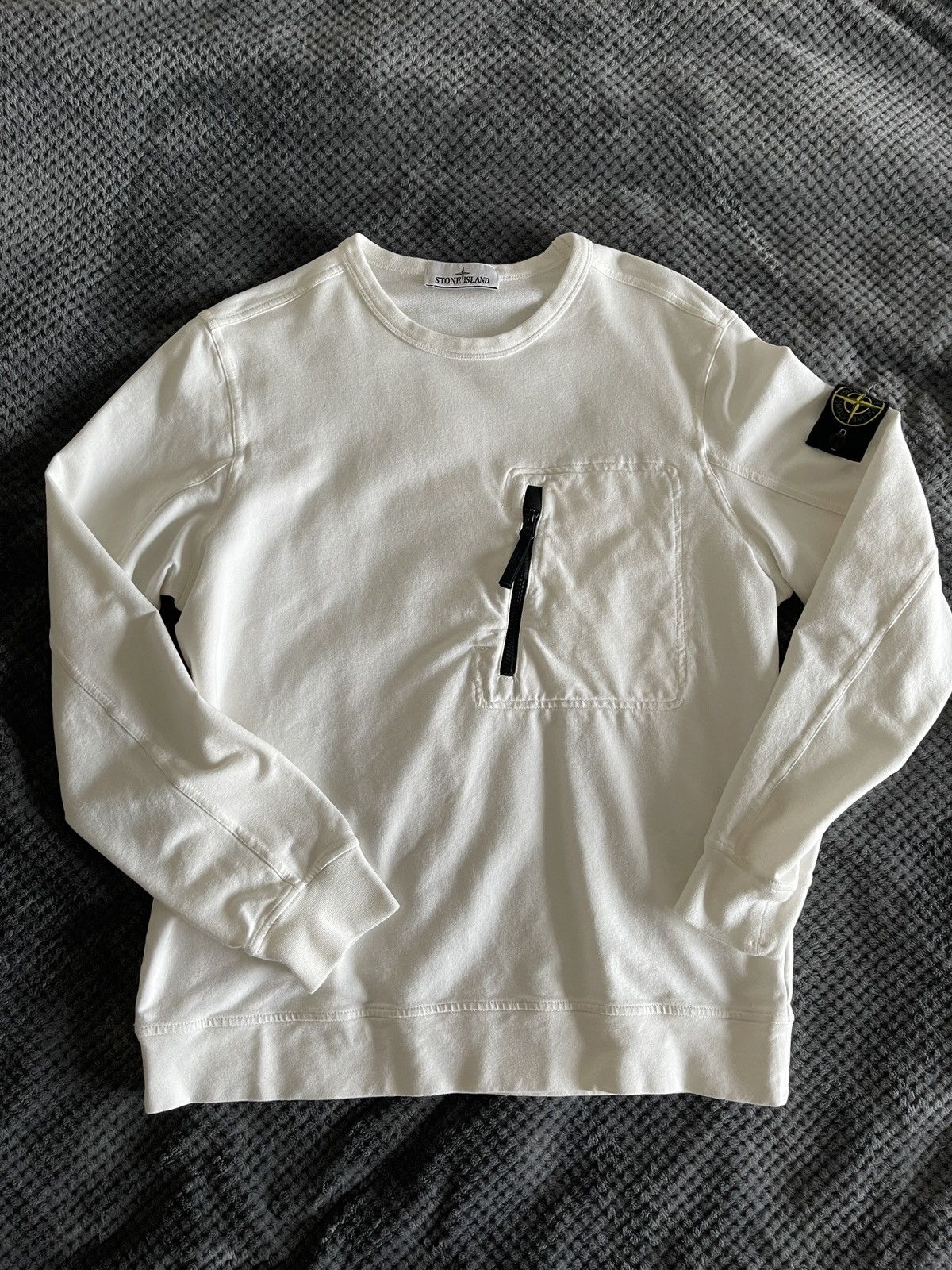 Stone Island Stone Island White Sweatshirt Size US M / EU 48-50 / 2 - 1 Thumbnail