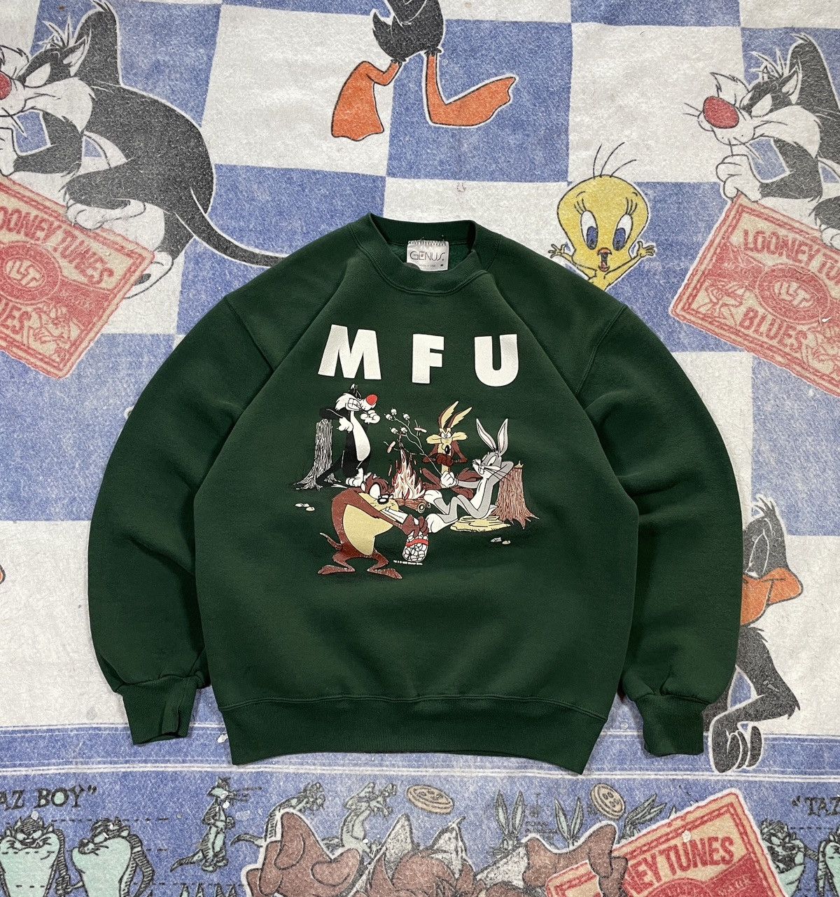 Vintage Vintage looney tunes crewneck sweatshirt Size US M / EU 48-50 / 2 - 1 Thumbnail