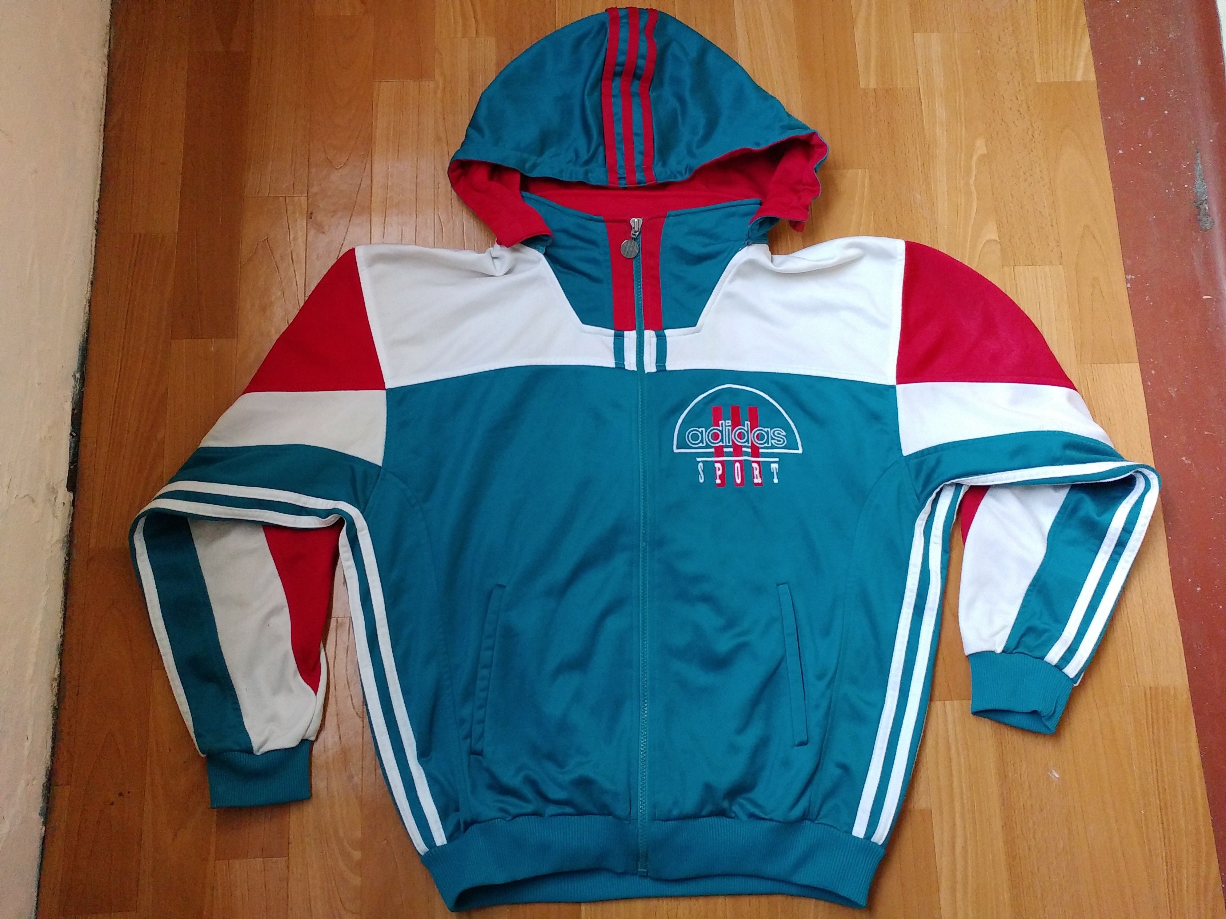 Adidas × Vintage ADIDAS jacket, green vintage hip hop 90s hip-hop size M Size US M / EU 48-50 / 2 - 12 Thumbnail