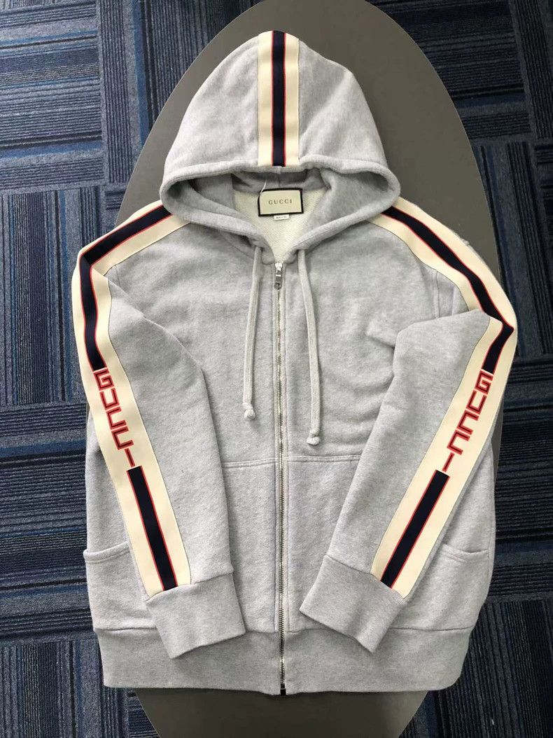 Gucci Gucci Classic striped logo hooded jacket 2504-Nextarrow Size US L / EU 52-54 / 3 - 1 Thumbnail
