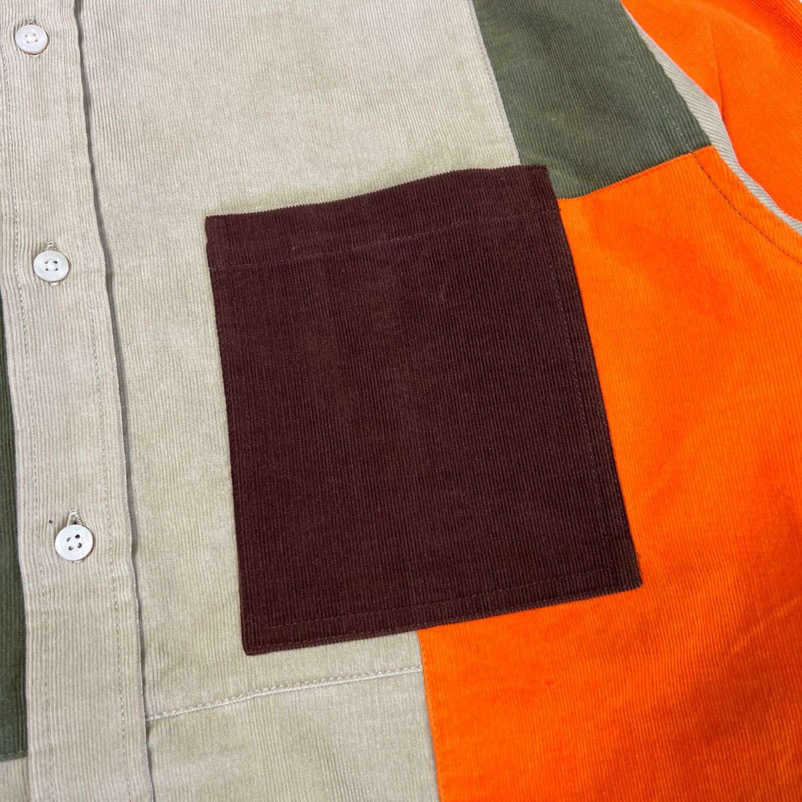 Kith Kith Patchwork Cord Ludlow Shirt MENS M Pimento Button Down Size US M / EU 48-50 / 2 - 12 Thumbnail