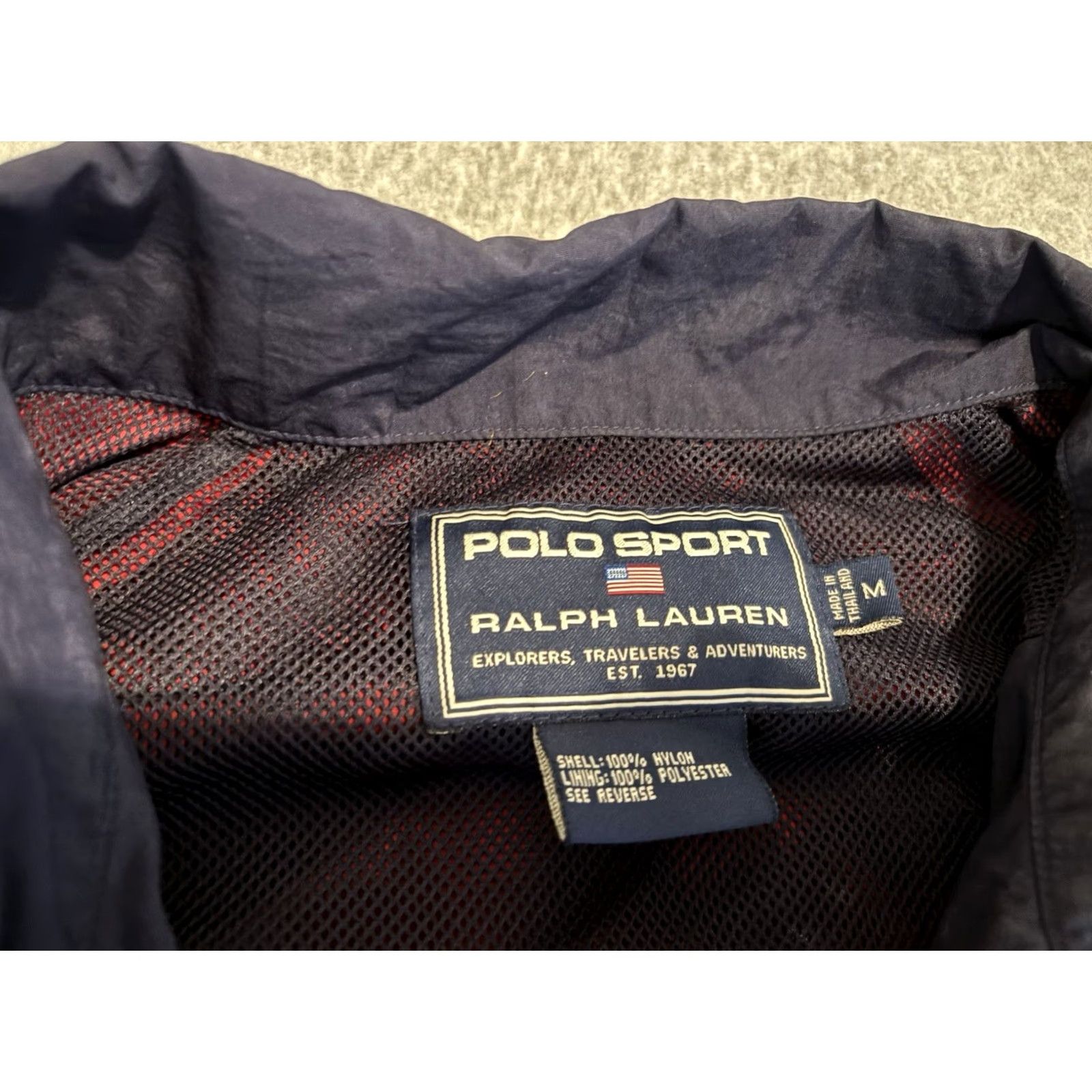 Ralph Lauren VINTAGE Ralph Lauren Polo Sport Windbreaker Jacket - Red Nylon Full Zip Medium Mens Polo Sport Windbreaker Jacket Full Zip Red Nylon Logo Accents 90s Size US M / EU 48-50 / 2 - 3 Thumbnail