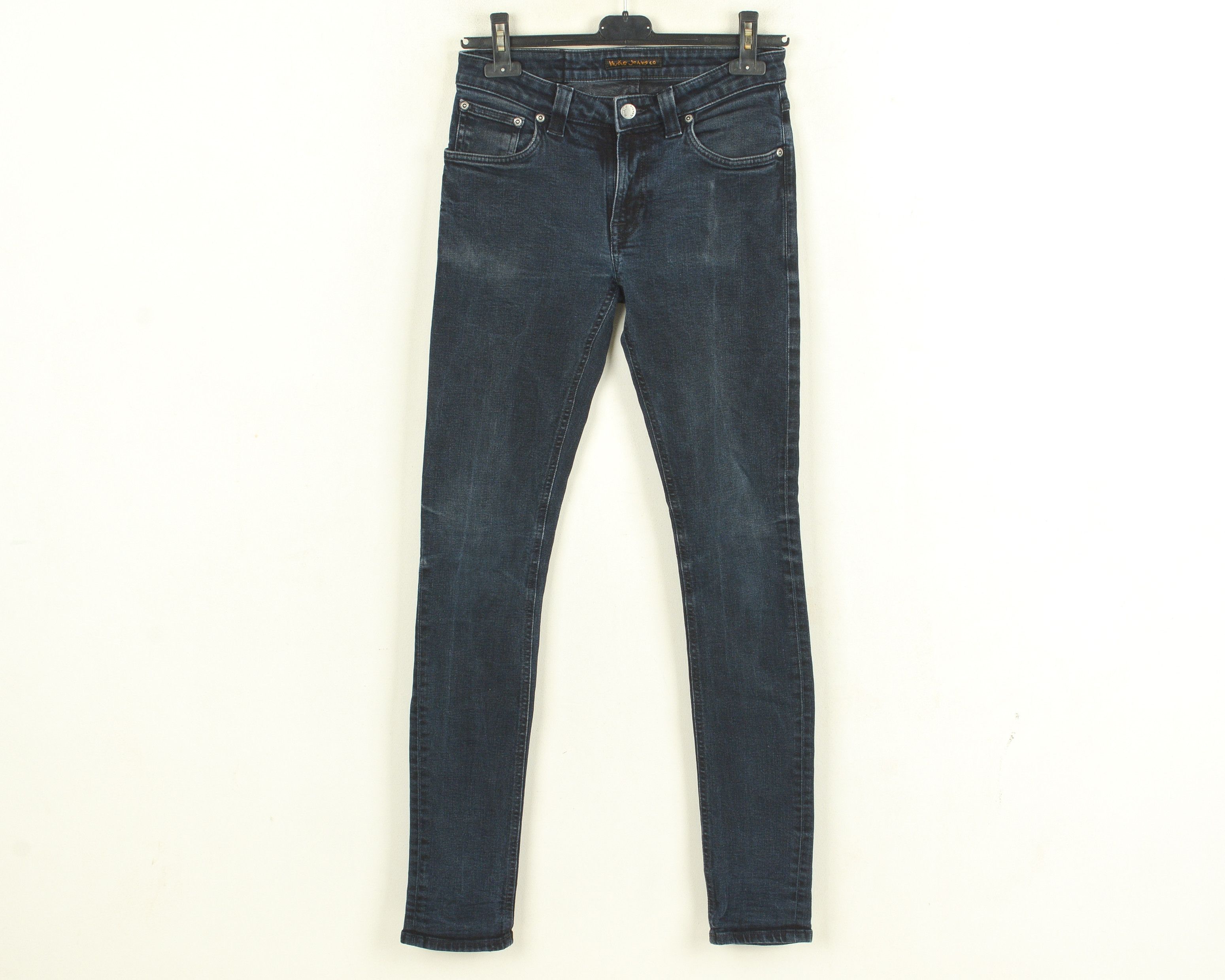 Nudie Jeans Skinny Lin Women W28 L34 Slim Fit Denim Trousers Low Rise Size 28" / US 6 / IT 42 - 1 Thumbnail