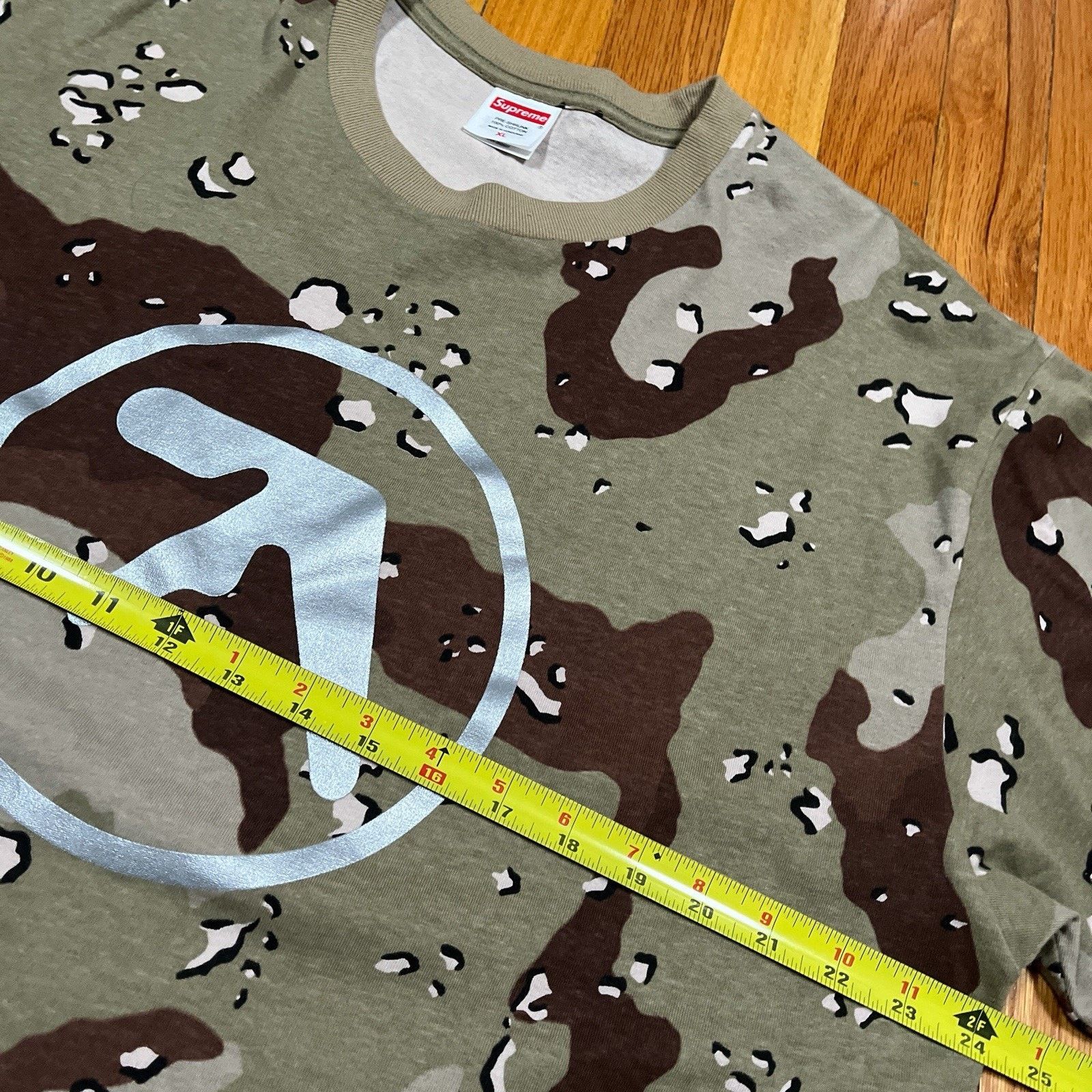 Supreme Supreme x Aphex Twin Ambient Works Logo Tee - Size XL - Camo Size US XL / EU 56 / 4 - 6 Thumbnail
