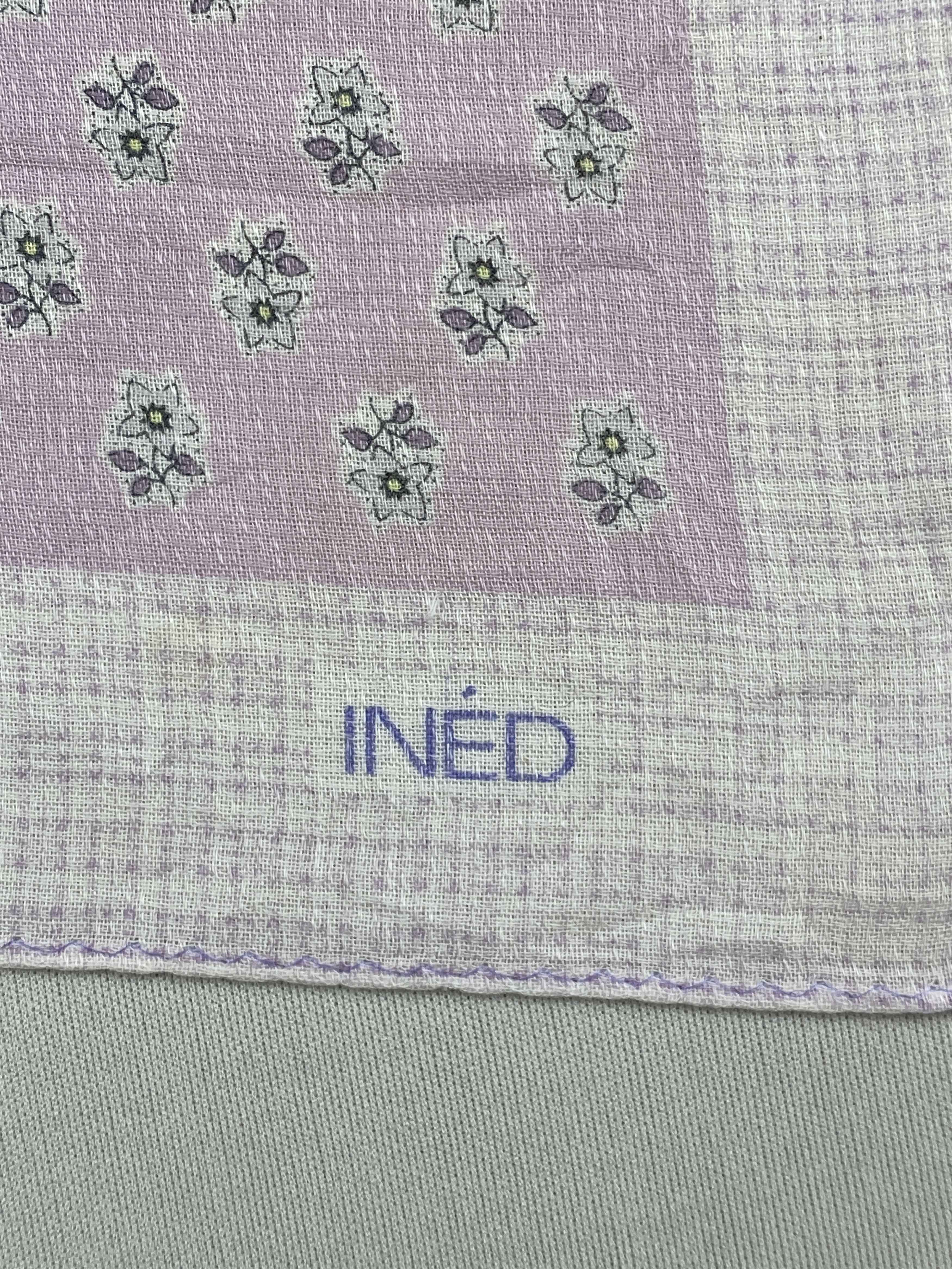 Other Vintage Ined Handkerchief Pocket Square Bandana HM0035 Size ONE SIZE - 6 Thumbnail