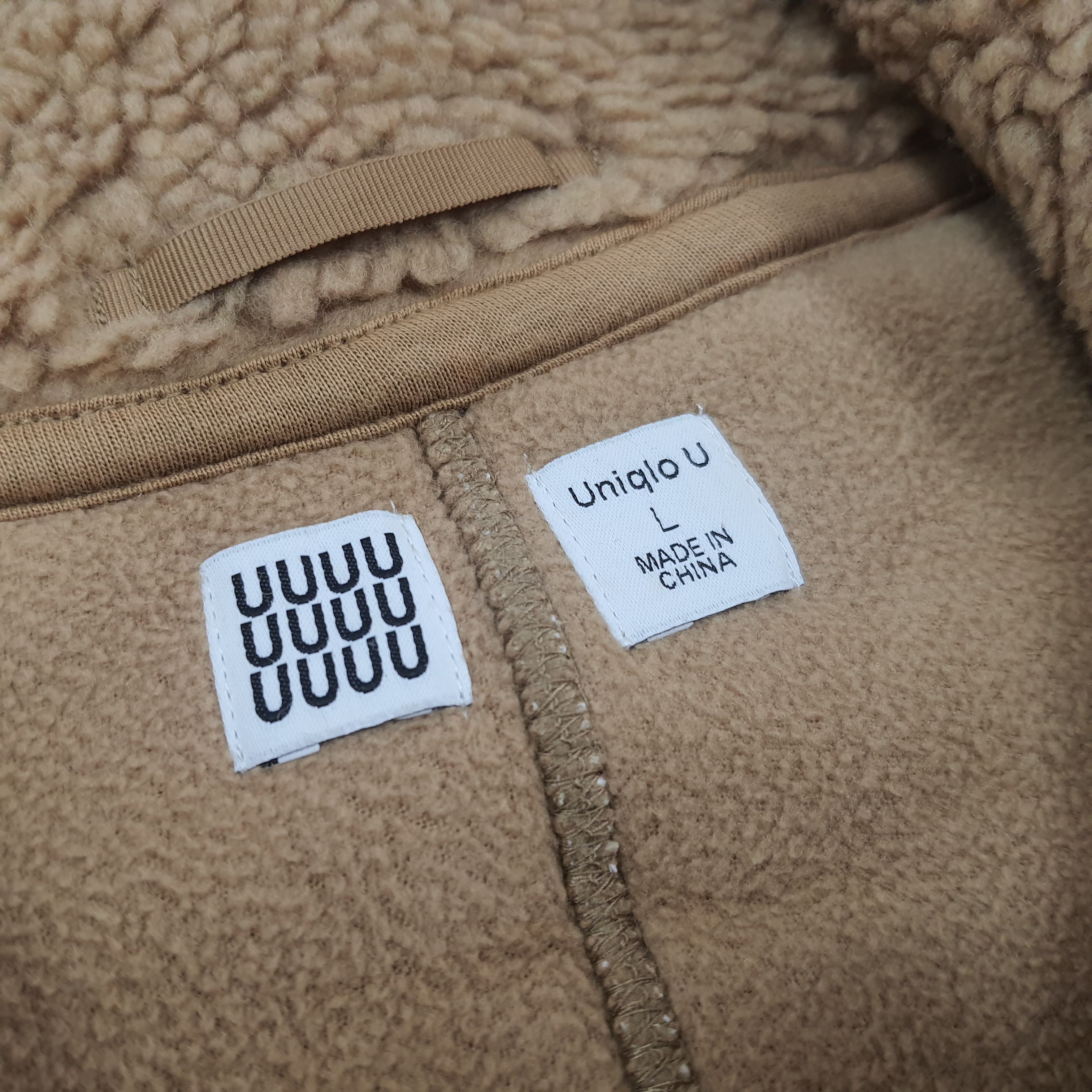 Japanese Brand × Uniqlo × Vintage Vintage Uniqlo U Japanese Brand Custom Logo Fleece Jacket Size US L / EU 52-54 / 3 - 5 Thumbnail
