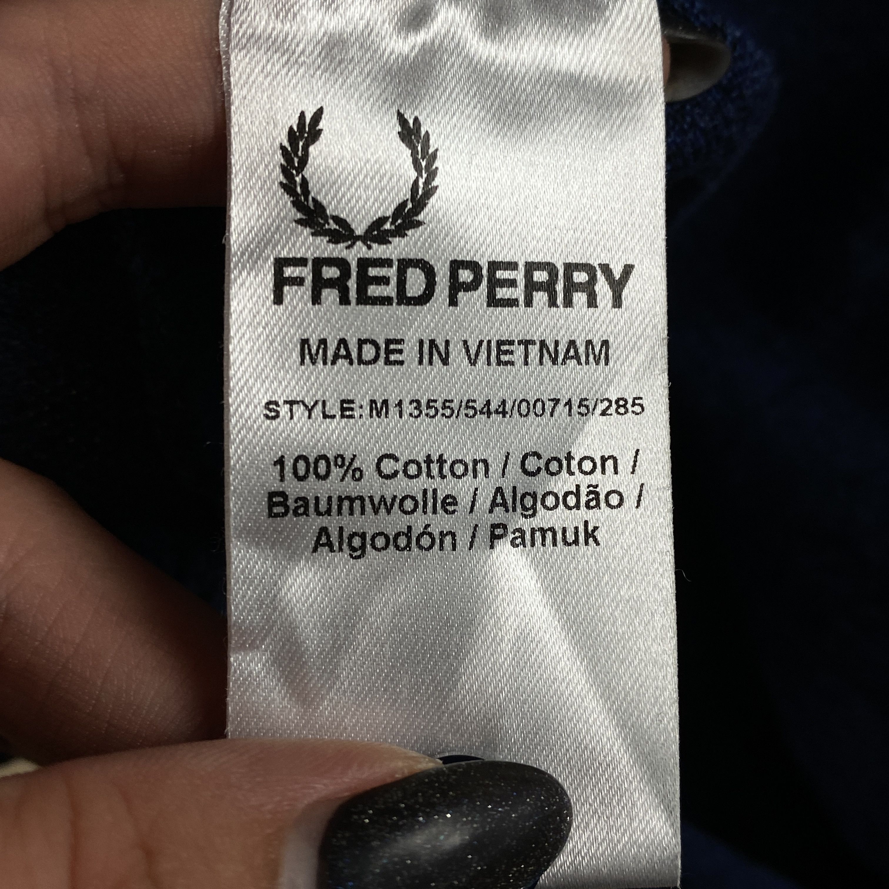 Fred Perry Men’s Polo T-Shirt Fred Perry Size S Blue Size US S / EU 44-46 / 1 - 6 Thumbnail