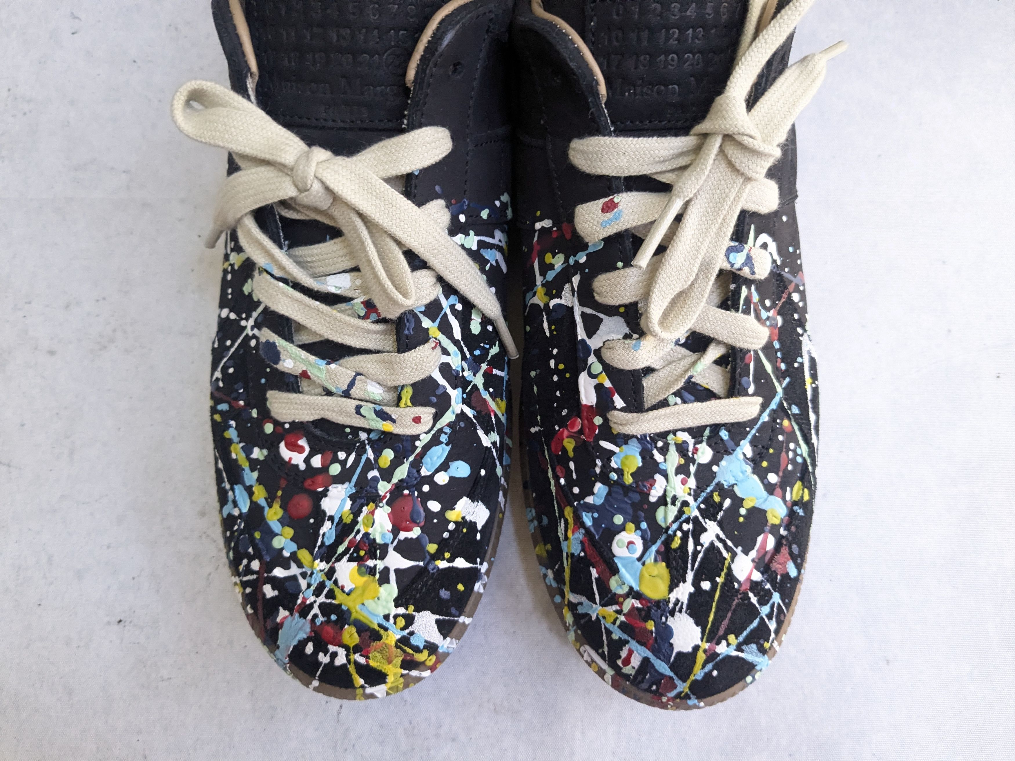 Maison Margiela Mason Marella Replica GAT Paint Splatter Black 9 42 Size US 9 / EU 42 - 2 Thumbnail