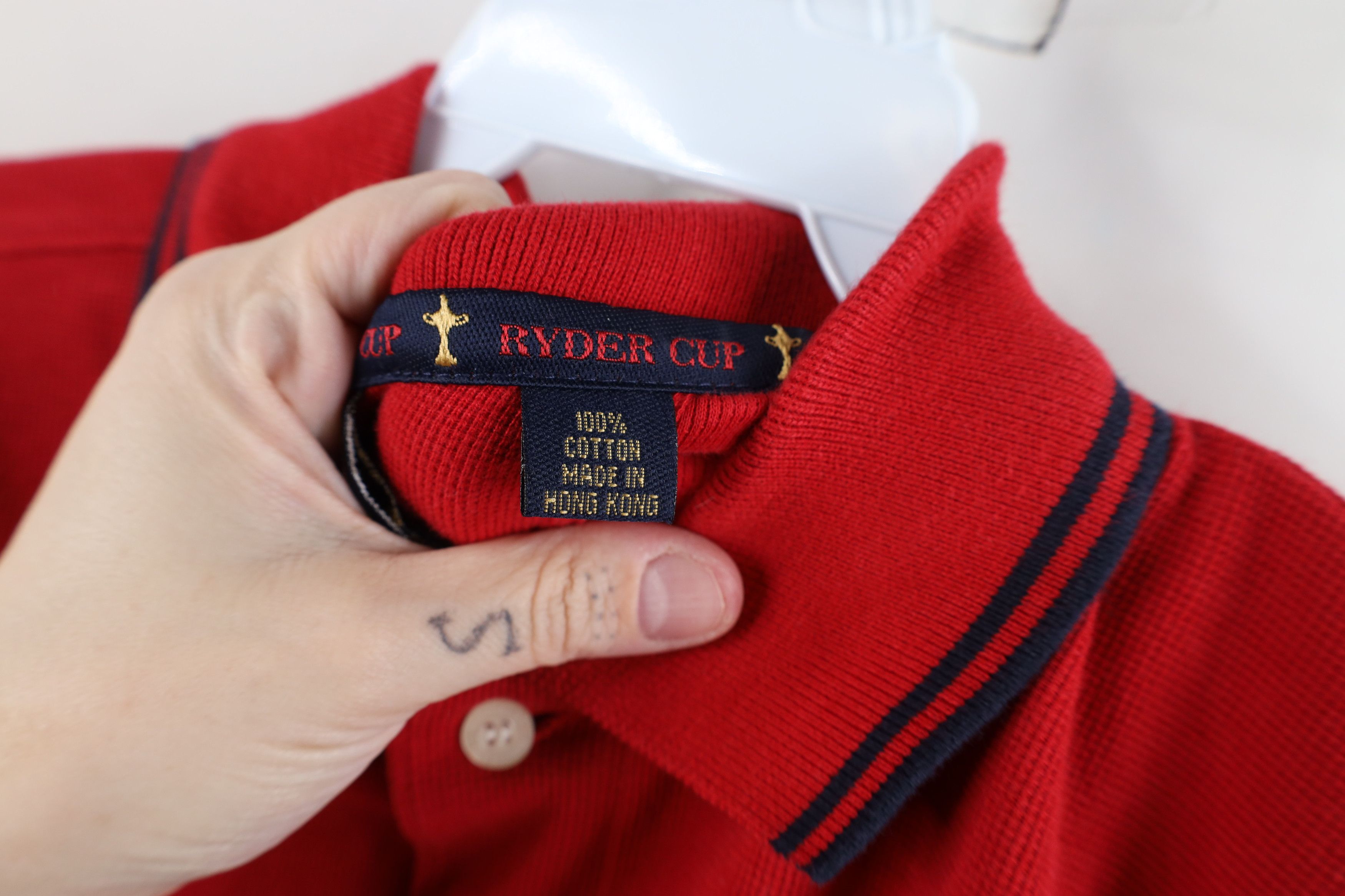 Vintage Vintage Y2K 2001 Knit Ryder Cup The Belfry Golf Polo Shirt Size US L / EU 52-54 / 3 - 10 Thumbnail