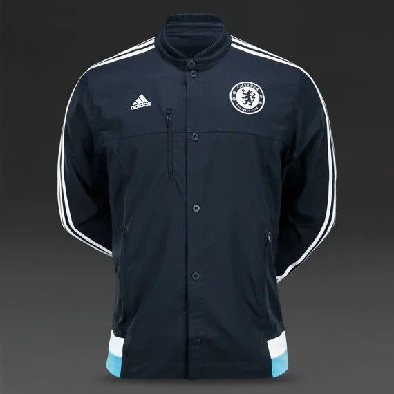 Adidas × Chelsea Soccer CHELSEA ADIDAD 2013/2014 FOOTBALL SOCCER ANTHEM JACKET Size US L / EU 52-54 / 3 - 12 Thumbnail