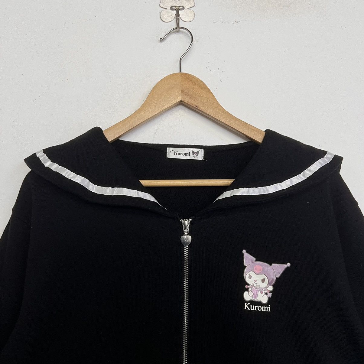 Cartoon Network KUROMI SANRIO GRL JAPANESE BRAND SAILOR COLLAR SWEATER Size L / US 10 / IT 46 - 2 Thumbnail