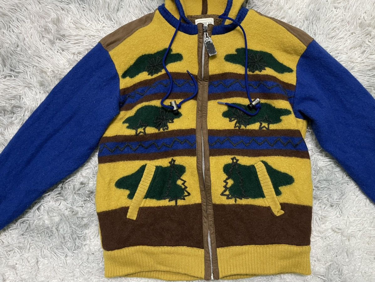 Enrico Coveri × Japanese Brand 90s ENRICO COVERI WOOL ZIPPER HOOD JACKET RARE Size US S / EU 44-46 / 1 - 6 Thumbnail