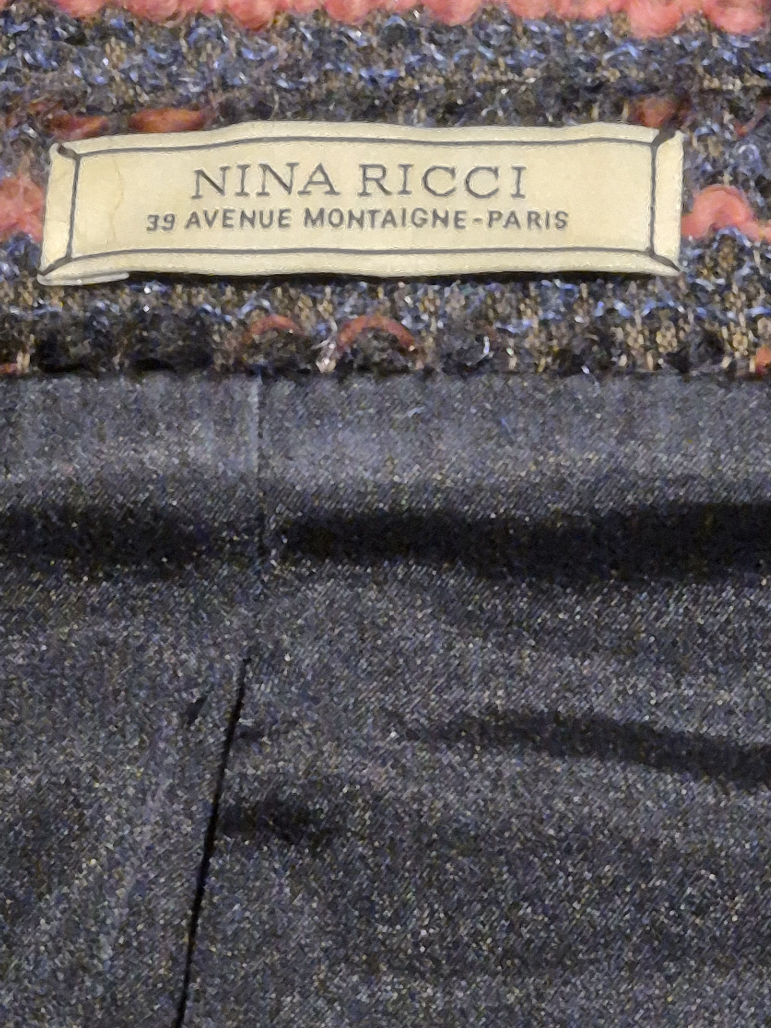 Nina Ricci Nina Ricci wool/silk boucle 2 piece suit Y2K Size XS / US 0-2 / IT 36-38 - 8 Thumbnail