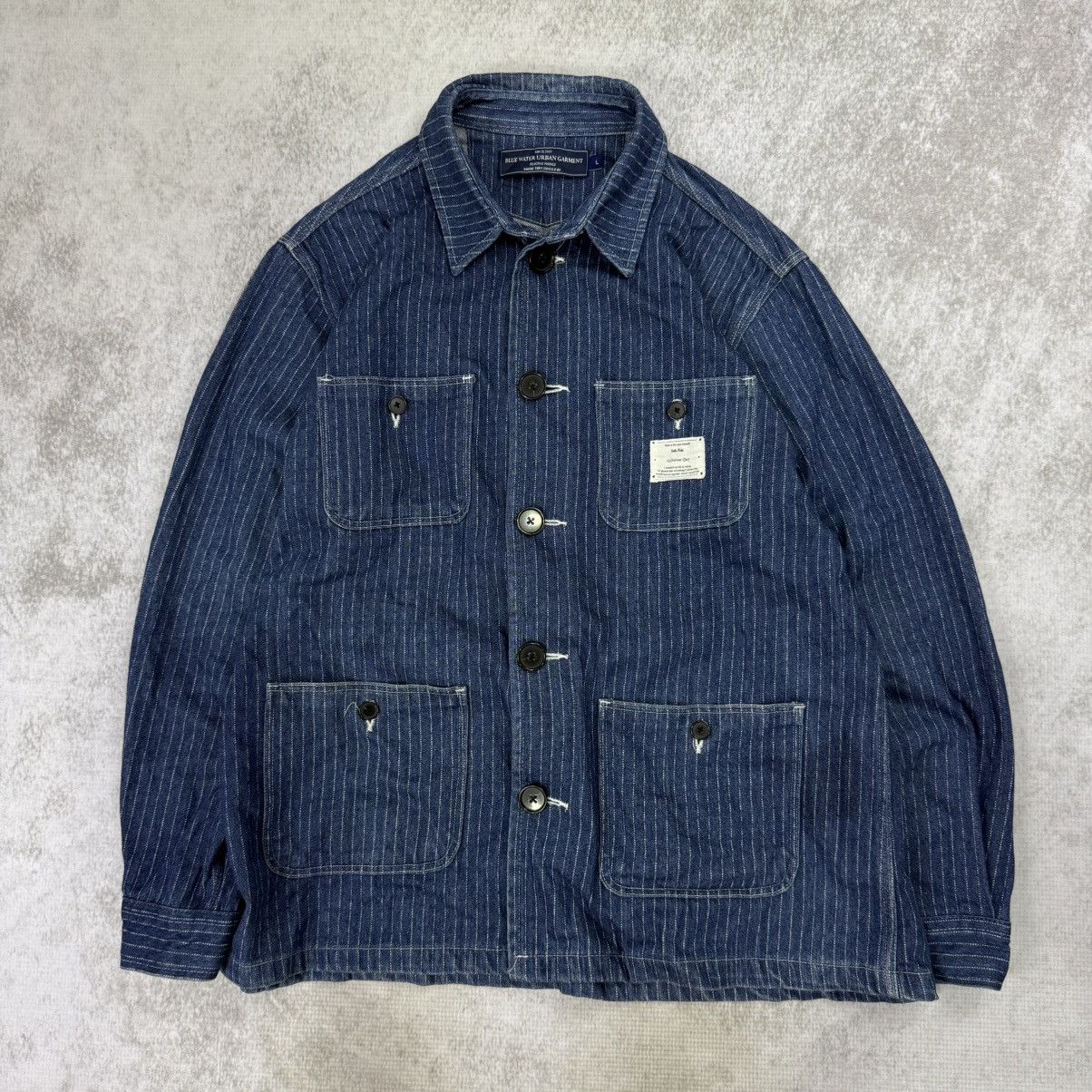 Japanese Brand BlueWaterGarments Hickory wabash core denim japan shirt Size US L / EU 52-54 / 3 - 1 Thumbnail