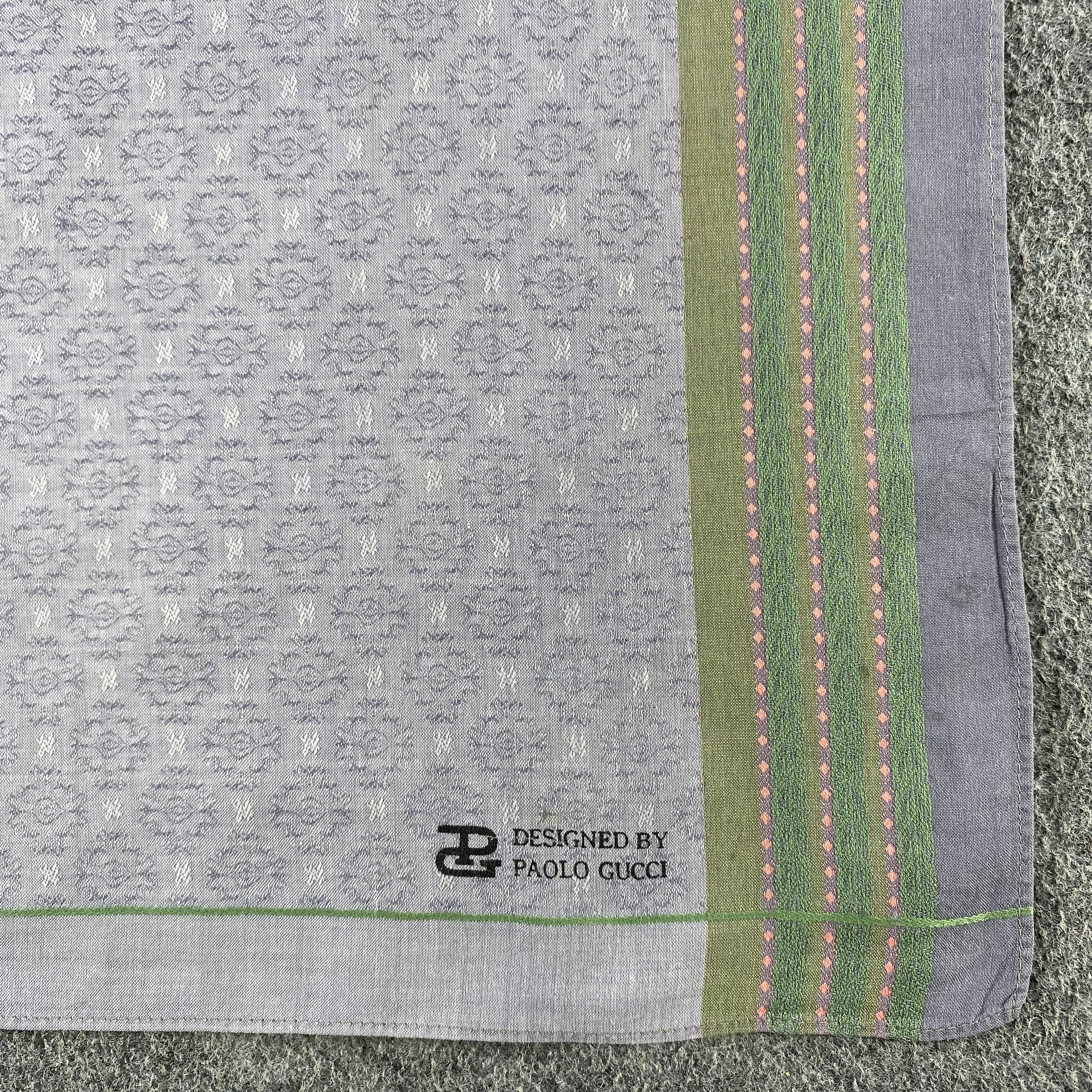 Paolo Gucci × Vintage Paolo Gucci Handkerchief/Neckerchief/Bandana HC676 Size ONE SIZE - 3 Thumbnail
