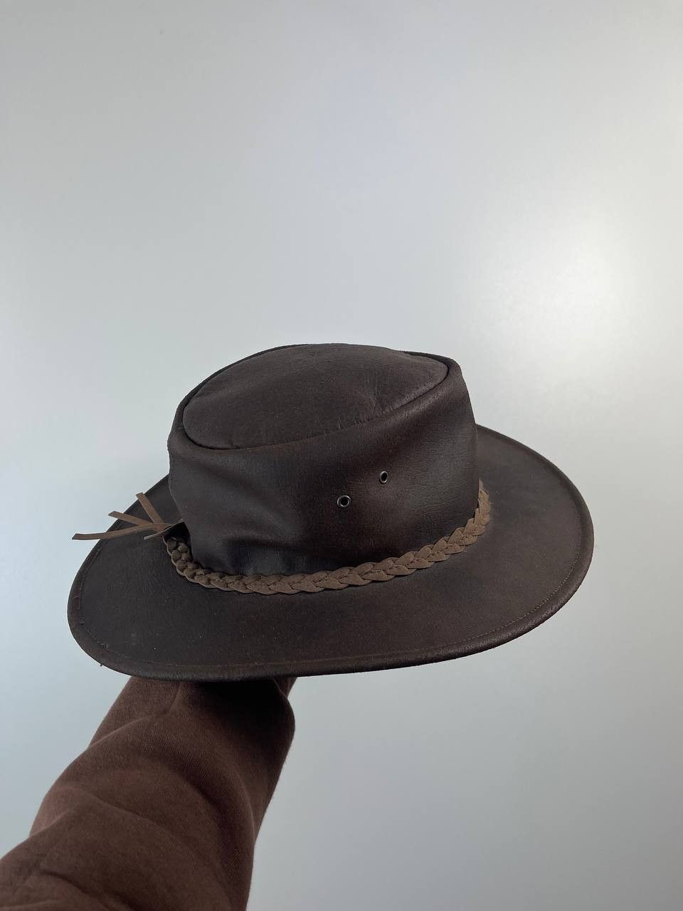 Kakadu Traders Australia Leather Bush Hat Brown Outback S