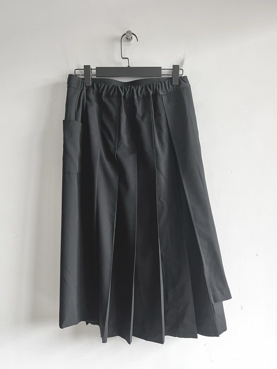 Comme des Garcons COMME des GARCONS - Wool Gabardine Apron Wrap Pleated Skirt Size 27" / US 4 / IT 40 - 2 Thumbnail
