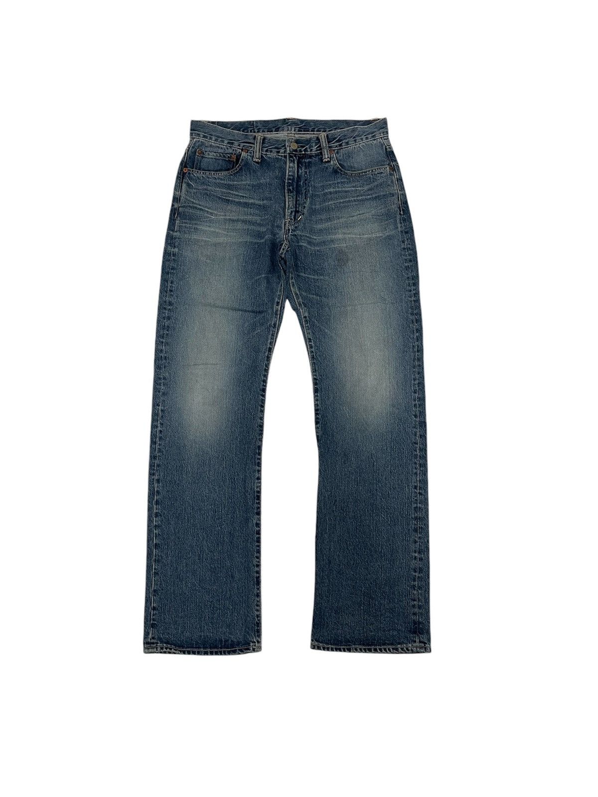 HOLLYWOOD RANCH MARKET Vintage Blue Blue Japan HR Market Jeans Non Selvedge Denim Size US 34 / EU 50 - 1 Thumbnail