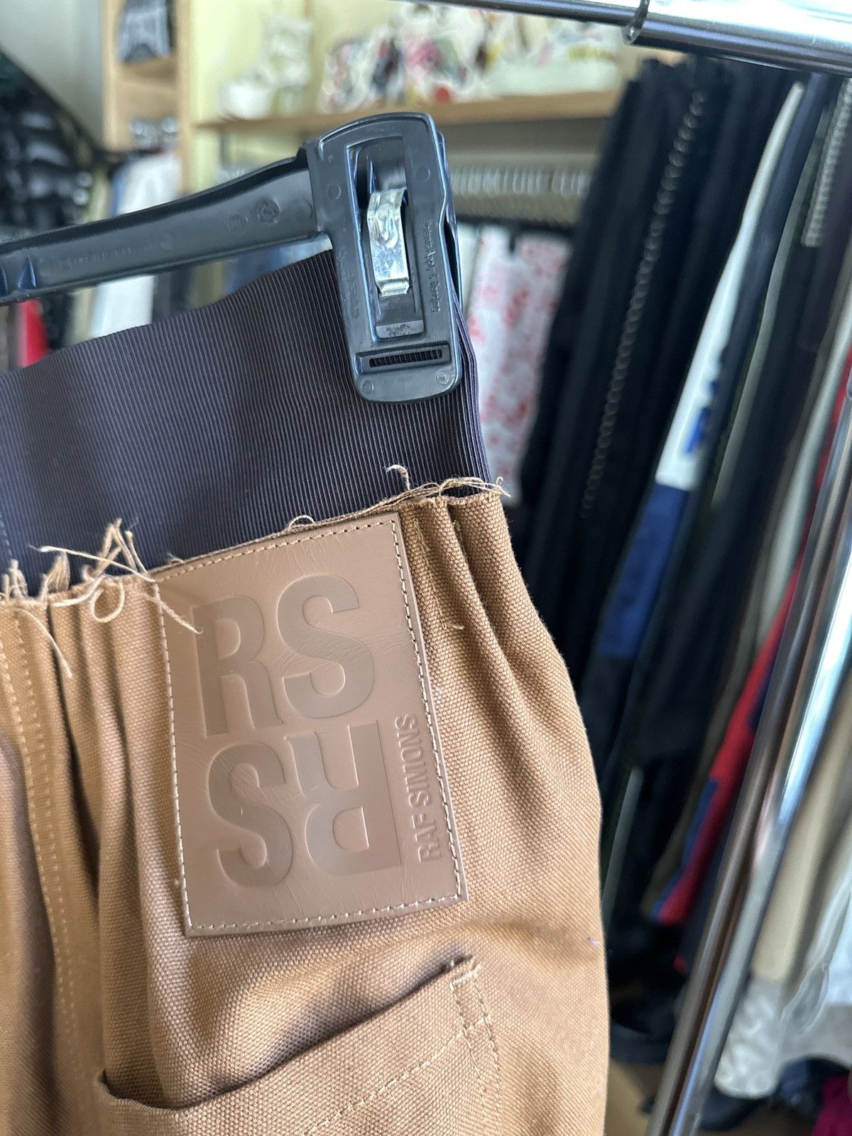 Raf Simons Gathered elastic cinch waist baggy denim Size US 31 - 7 Thumbnail