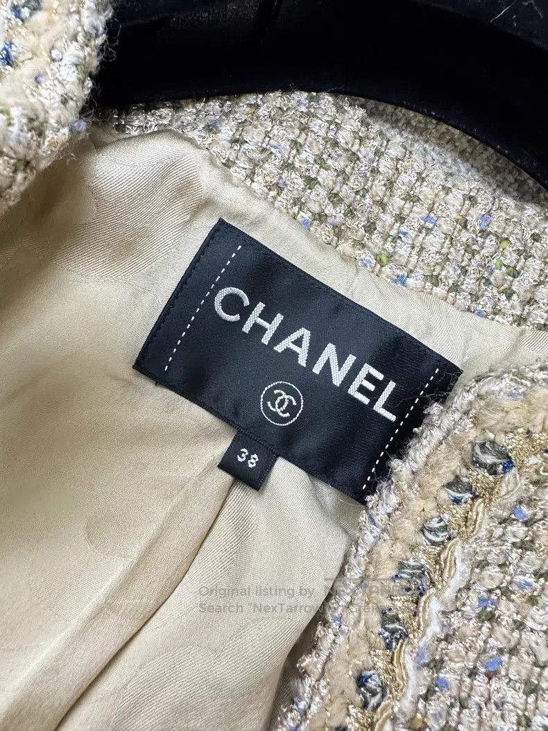 Chanel Chanel Golden wool woven glitter fur coat Size XS / US 0-2 / IT 36-38 - 5 Thumbnail