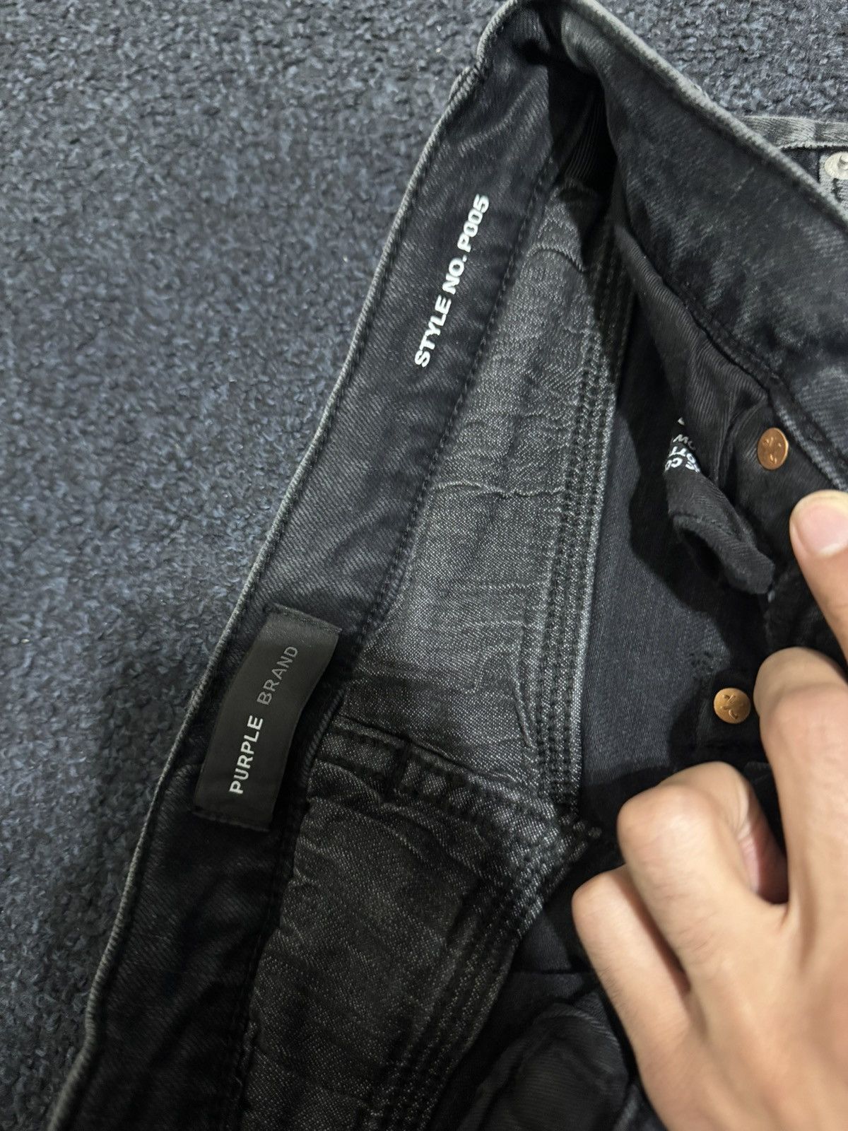 Purple Brand Purple P005 Faded Black Jeans Size US 30 / EU 46 - 6 Thumbnail