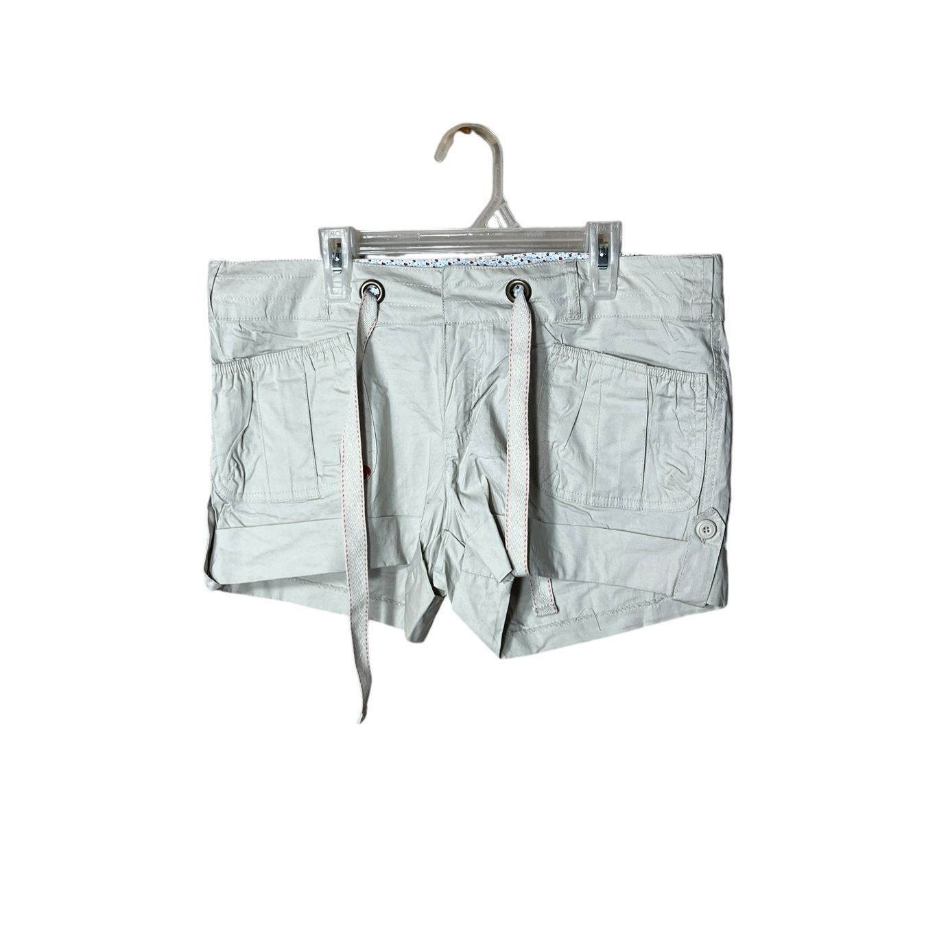Other Ashley Y2K Khaki Cargo Tie Waist Shorts Size Large Size 35" - 1 Thumbnail