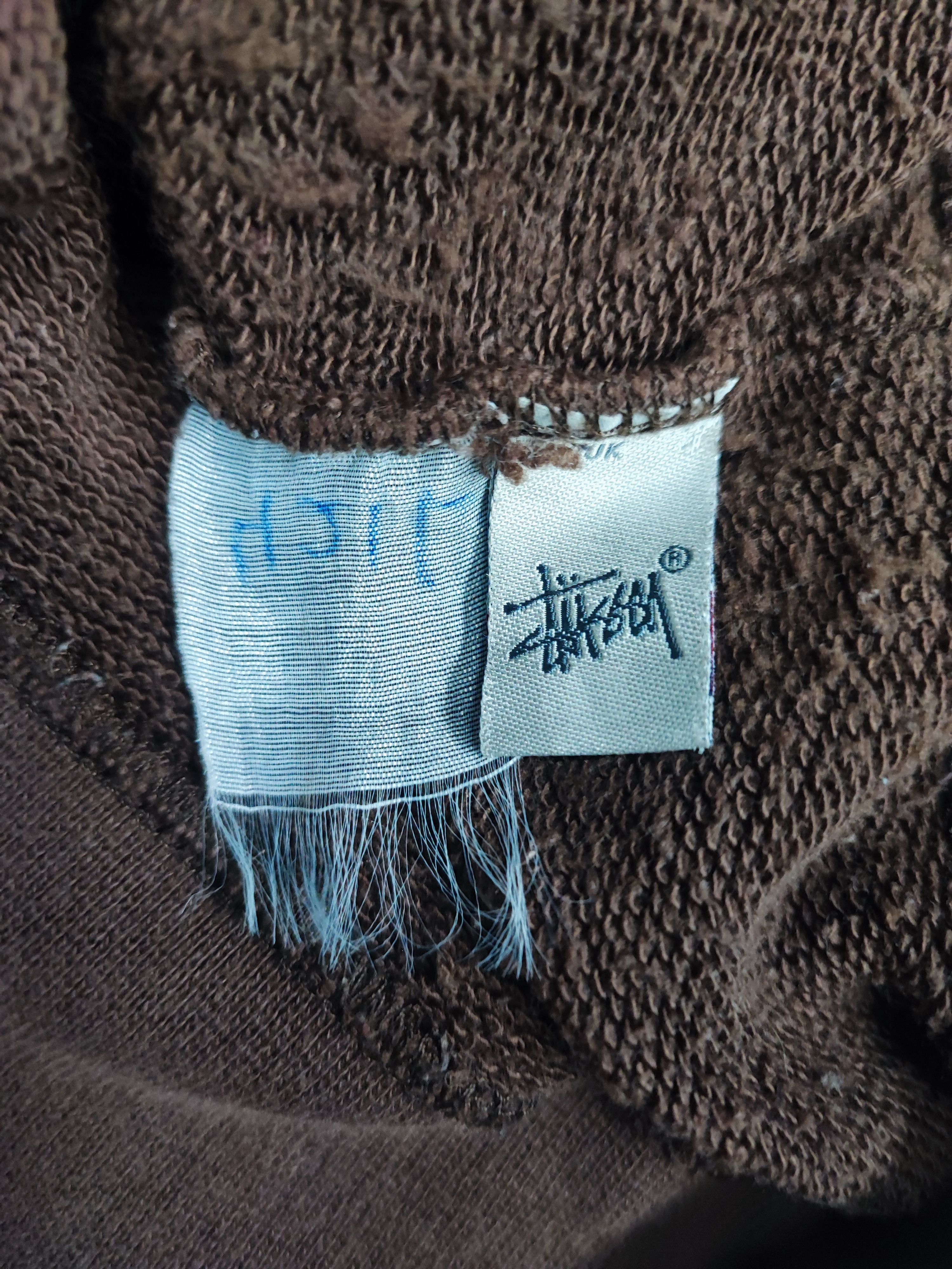 Vintage Vintage Stussy World Tribe Back Hit Zipper Hoodie Size US L / EU 52-54 / 3 - 11 Thumbnail