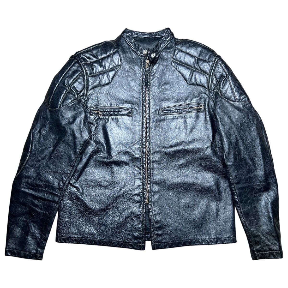 Gap × Vintage GAP Vintage Leather Jacket Zip Up | Grailed