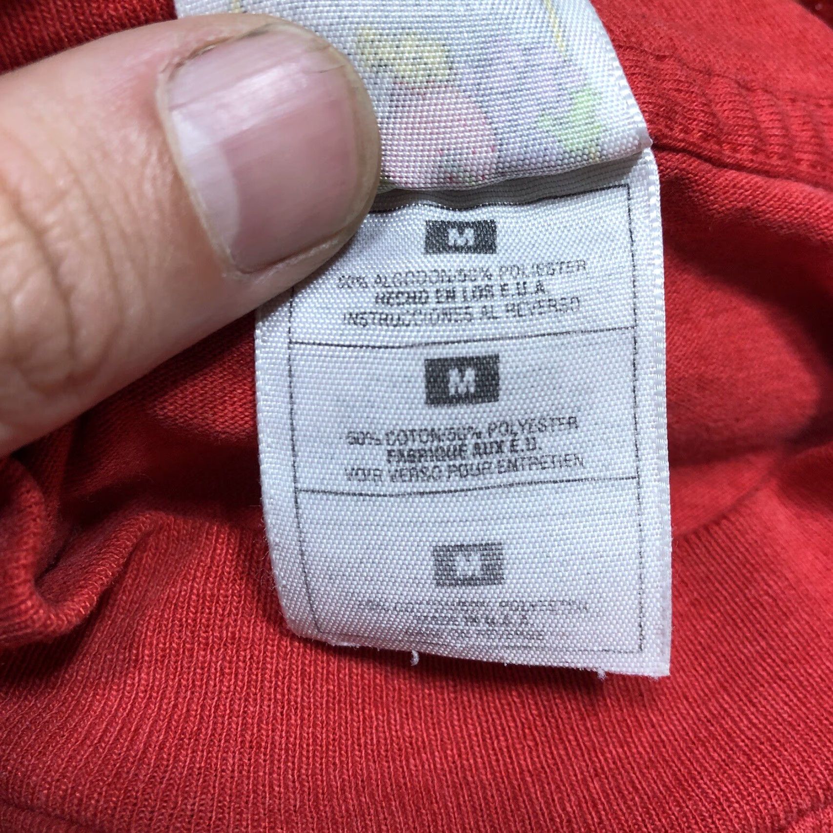 Fruit Of The Loom VINTAGE Lonestar Steakhouse & Saloon T Shirt Red Cotton Blend Men L Crew Neck Short Sleeve USA 90s Western Graphic Print Size US L / EU 52-54 / 3 - 6 Thumbnail