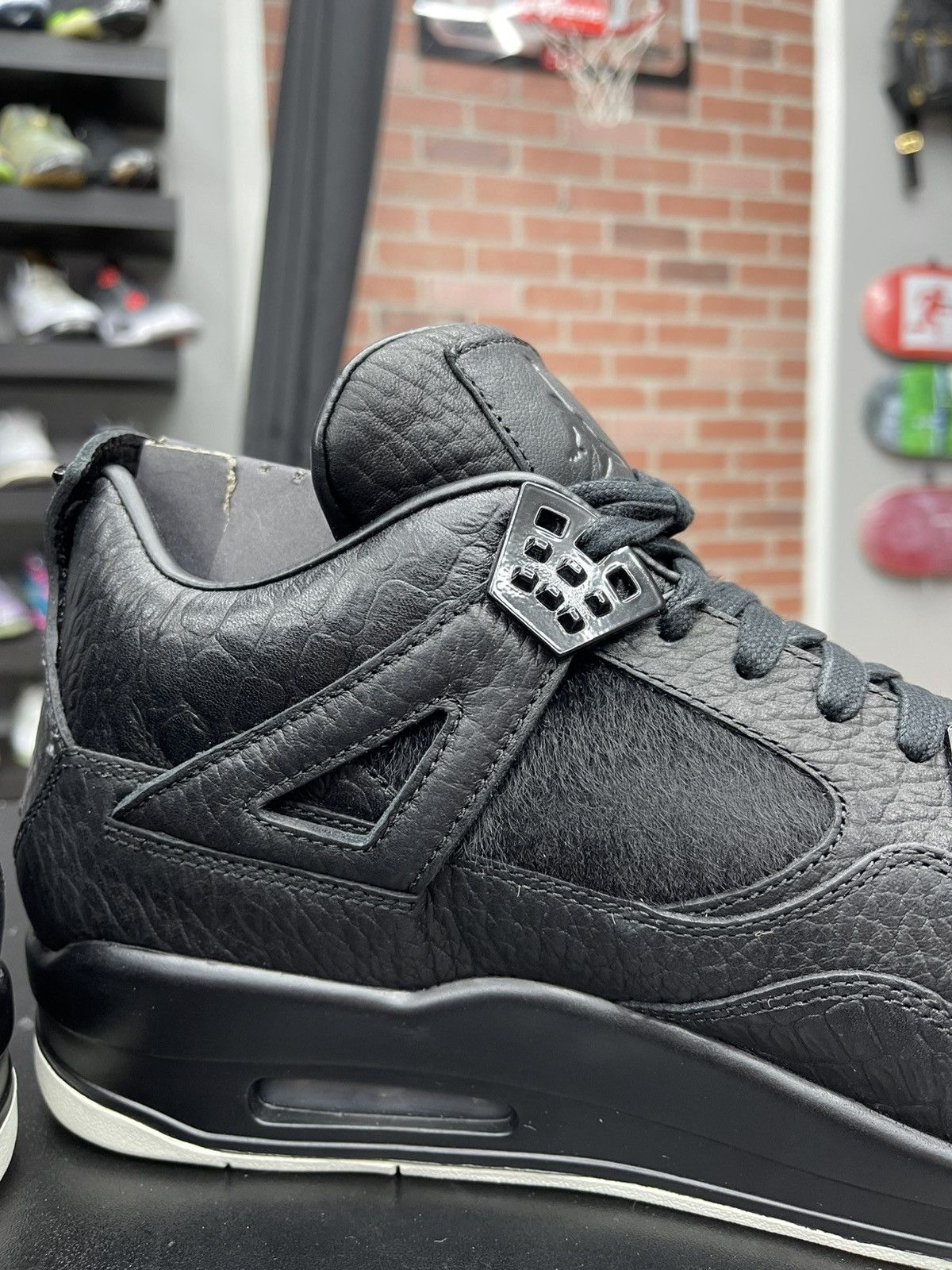 Jordan Brand Size 13 - Jordan 4 Retro Pony Hair Black Size US 13 / EU 46 - 7 Thumbnail