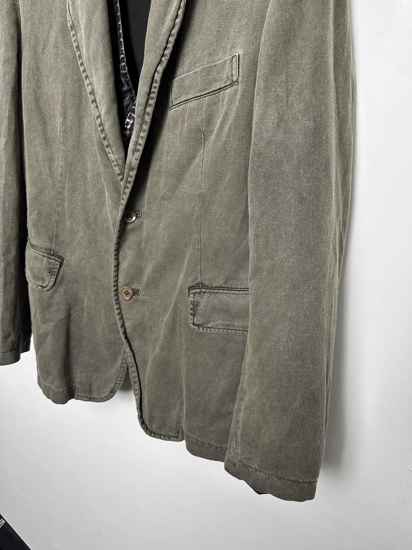 Yohji Yamamoto yohji yamamoto pour homme Dyed Boiled Wool Blazer K20 Size US M / EU 48-50 / 2 - 4 Thumbnail