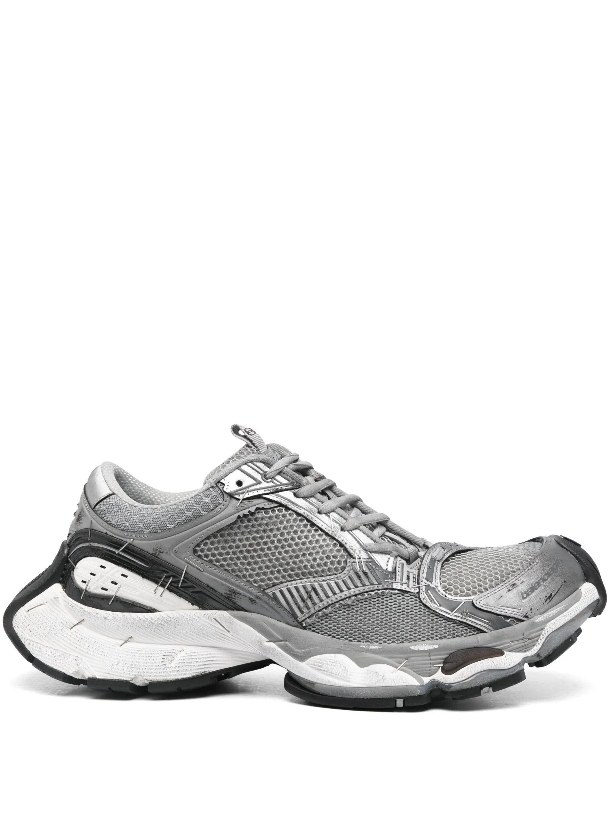 Balenciaga o1tko10426 Stapler Sneakers in Silver Size US 7 / EU 40 - 1 Thumbnail