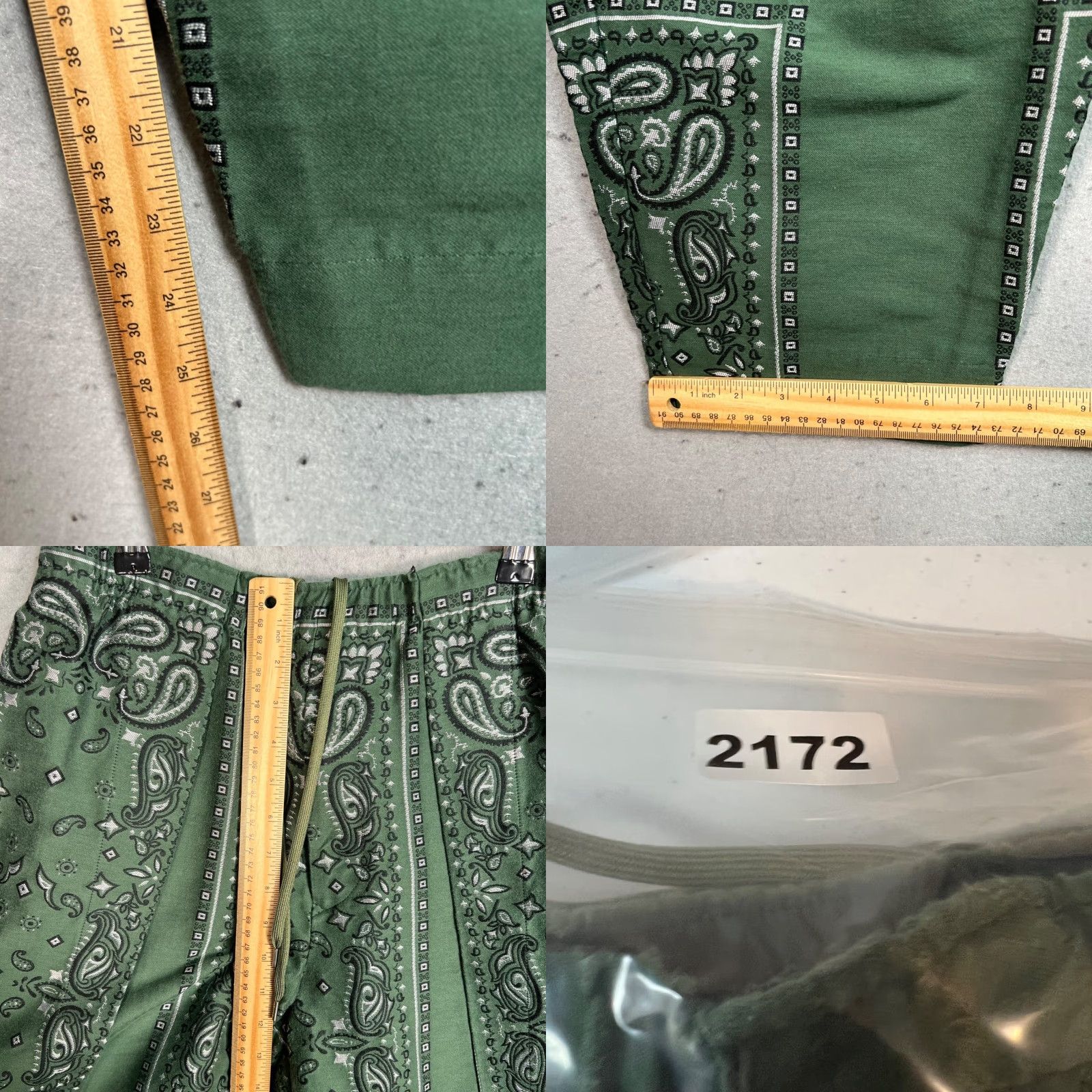 TOGA VIRILIS Toga Virilis Green Paisley Bandana Jacquard Pants Size 44 Made In Japan Womens Size 30" / US 8 / IT 44 - 8 Thumbnail