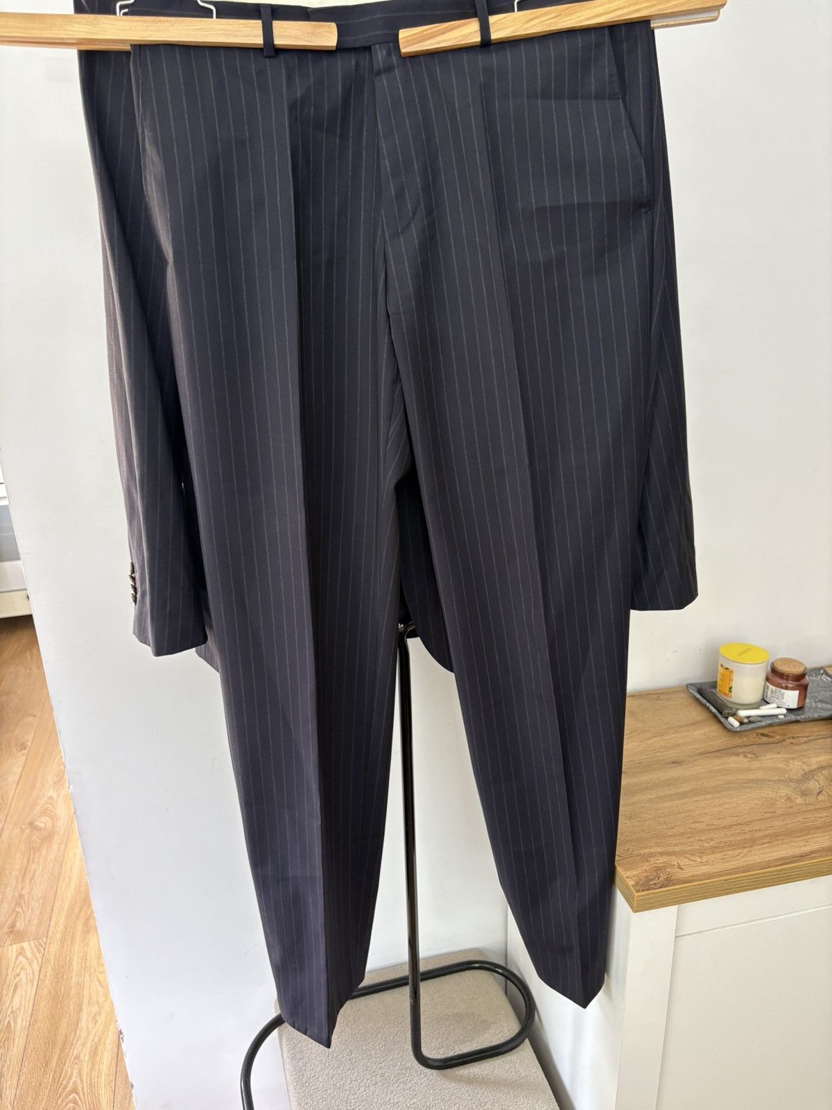 Designer × Windsor Smith Windsor Men’s Pinstripe Suit – Slim Fit, 100% Wool, Excell Size 50L - 11 Thumbnail