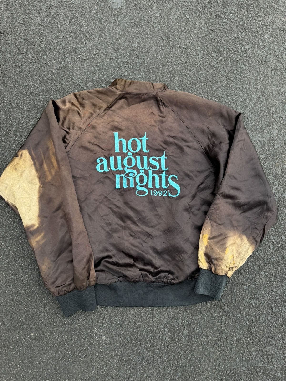 Vintage 1992 Hot August Nights Hot Rod Car Vintage 90’s Satin Jacket Size US M / EU 48-50 / 2 - 2 Thumbnail