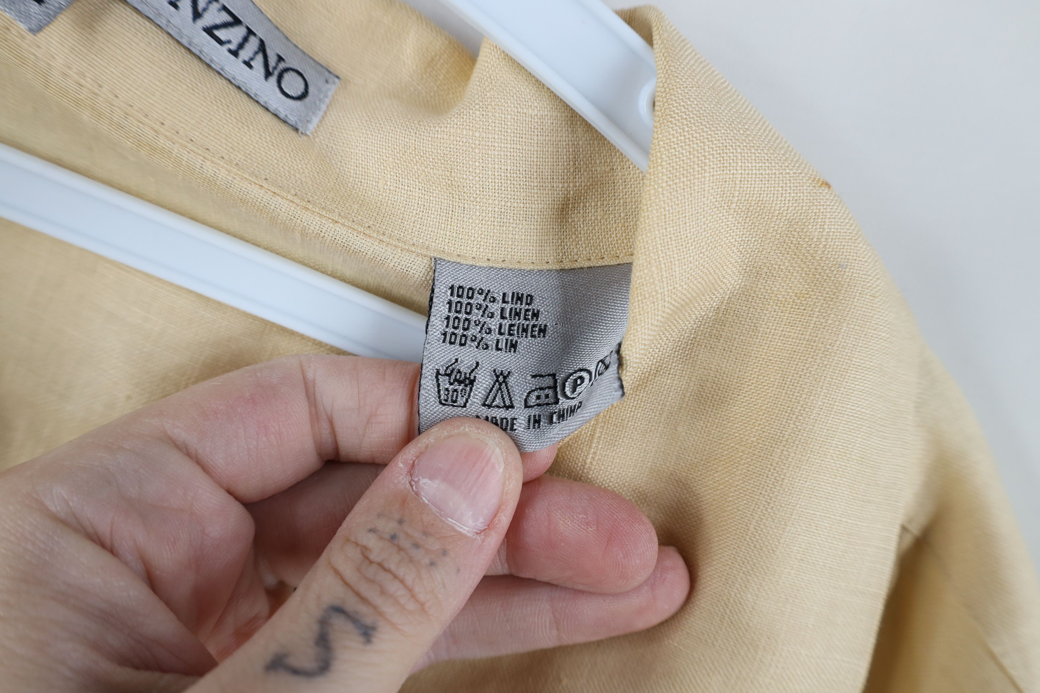Vintage Vintage 90s Y2K Streetwear Linen Collared Button Shirt Size US XXL / EU 58 / 5 - 6 Thumbnail