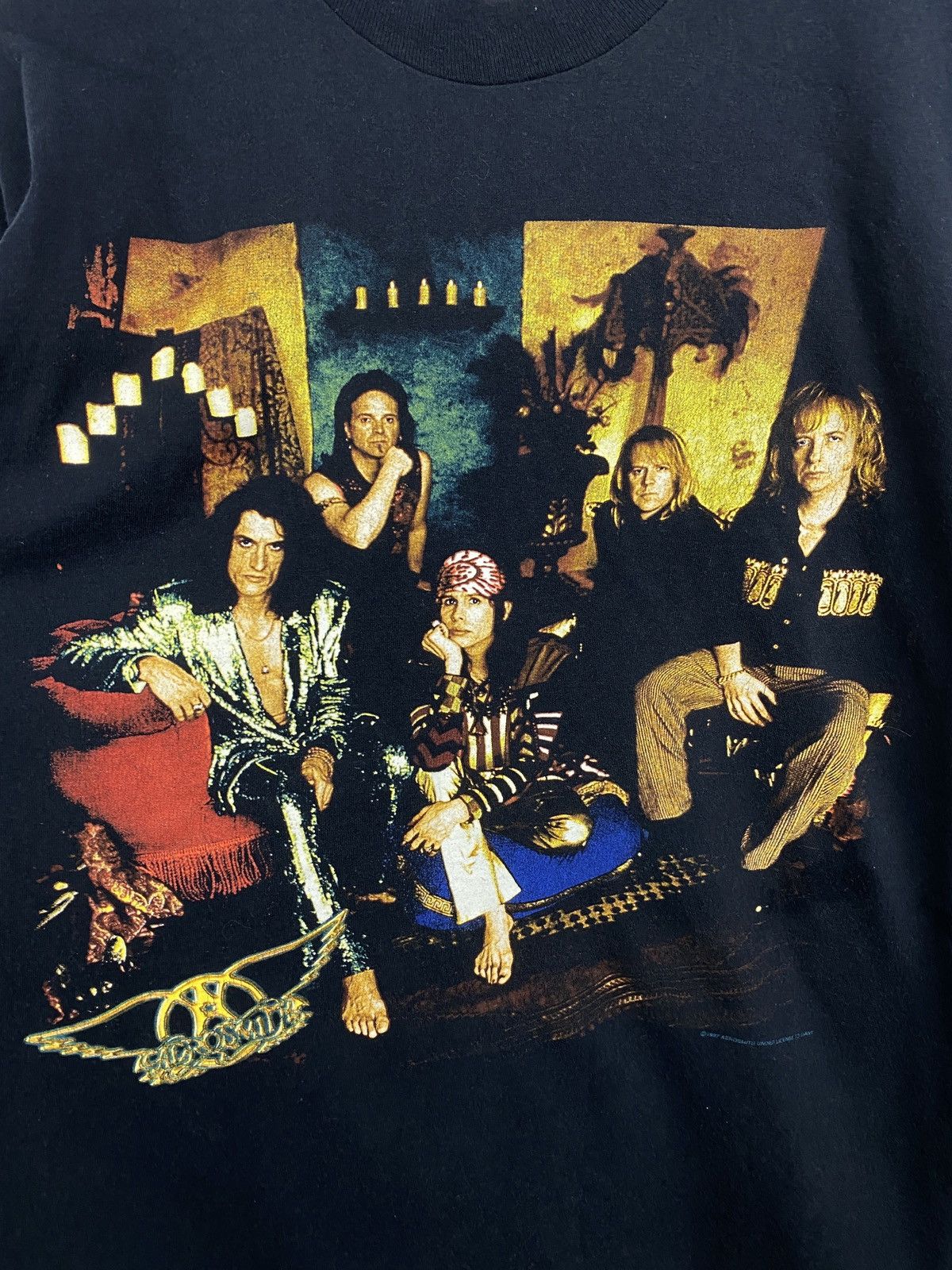 Band Tees × Vintage Vintage 1997 Aerosmith Band Rock t-shirt rare retro hype Y2K Size US XL / EU 56 / 4 - 4 Thumbnail