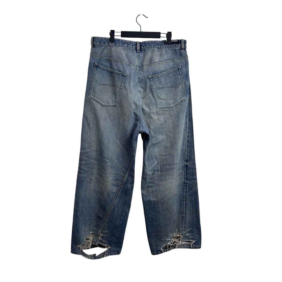 Balenciaga Balenciaga Twisted Seam Baggy Wide Leg Jeans Size US 32 / EU 48 - 2 Thumbnail