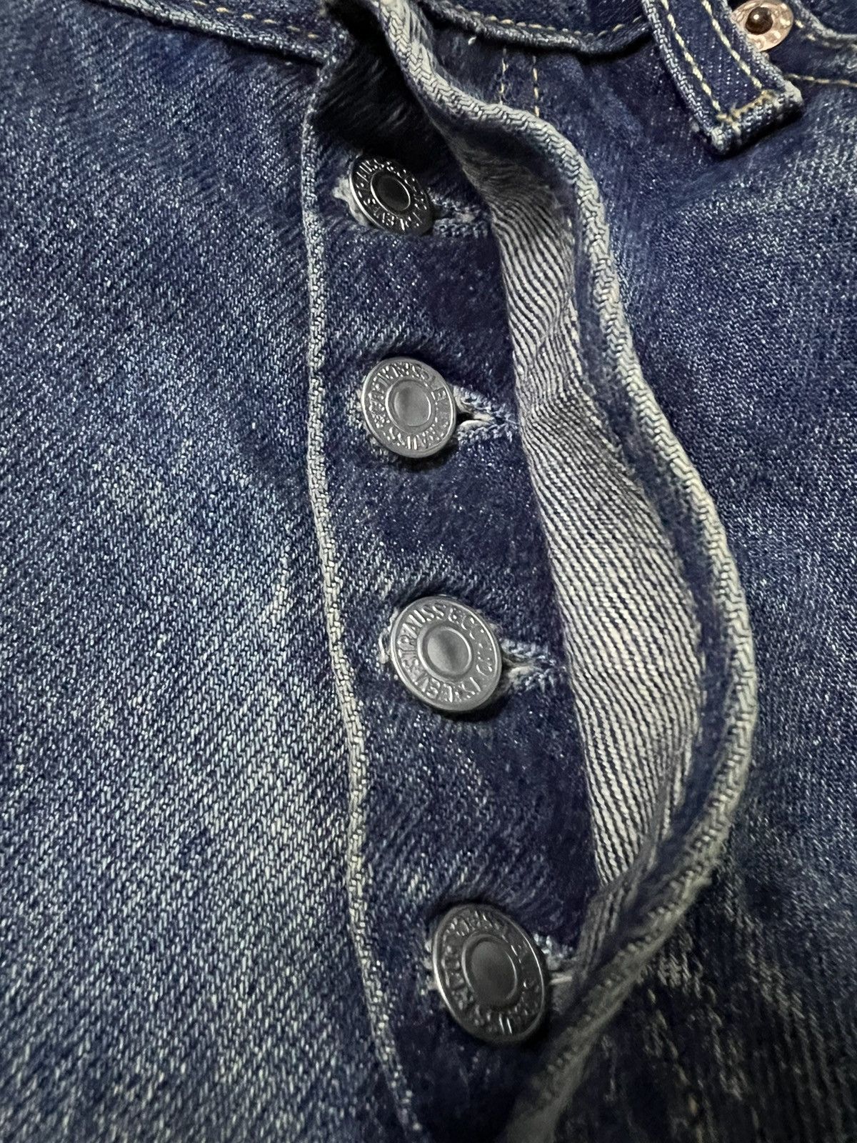 Levi's × Levi's Made & Crafted × Levi's Vintage Clothing VTG LEVIS 501XX MUD WASH BUTTON FLY DISTRESSED JEANS 💥 Size US 30 / EU 46 - 14 Thumbnail