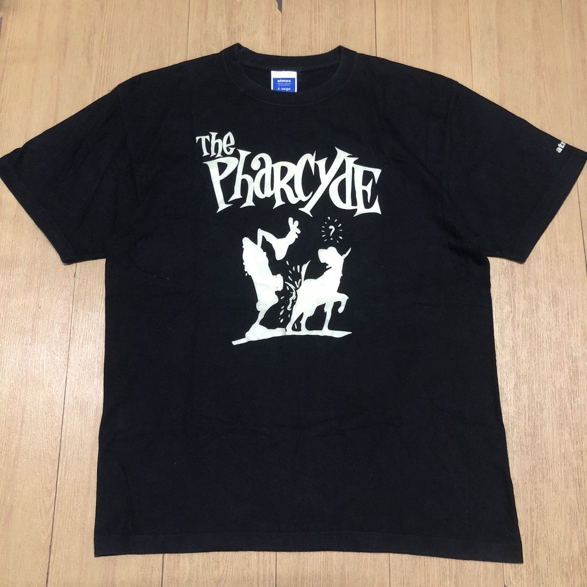 image of The Pharcyde Hip Hop Glow In The Dark X Atmos Tee in Black, Men's (Size XL)