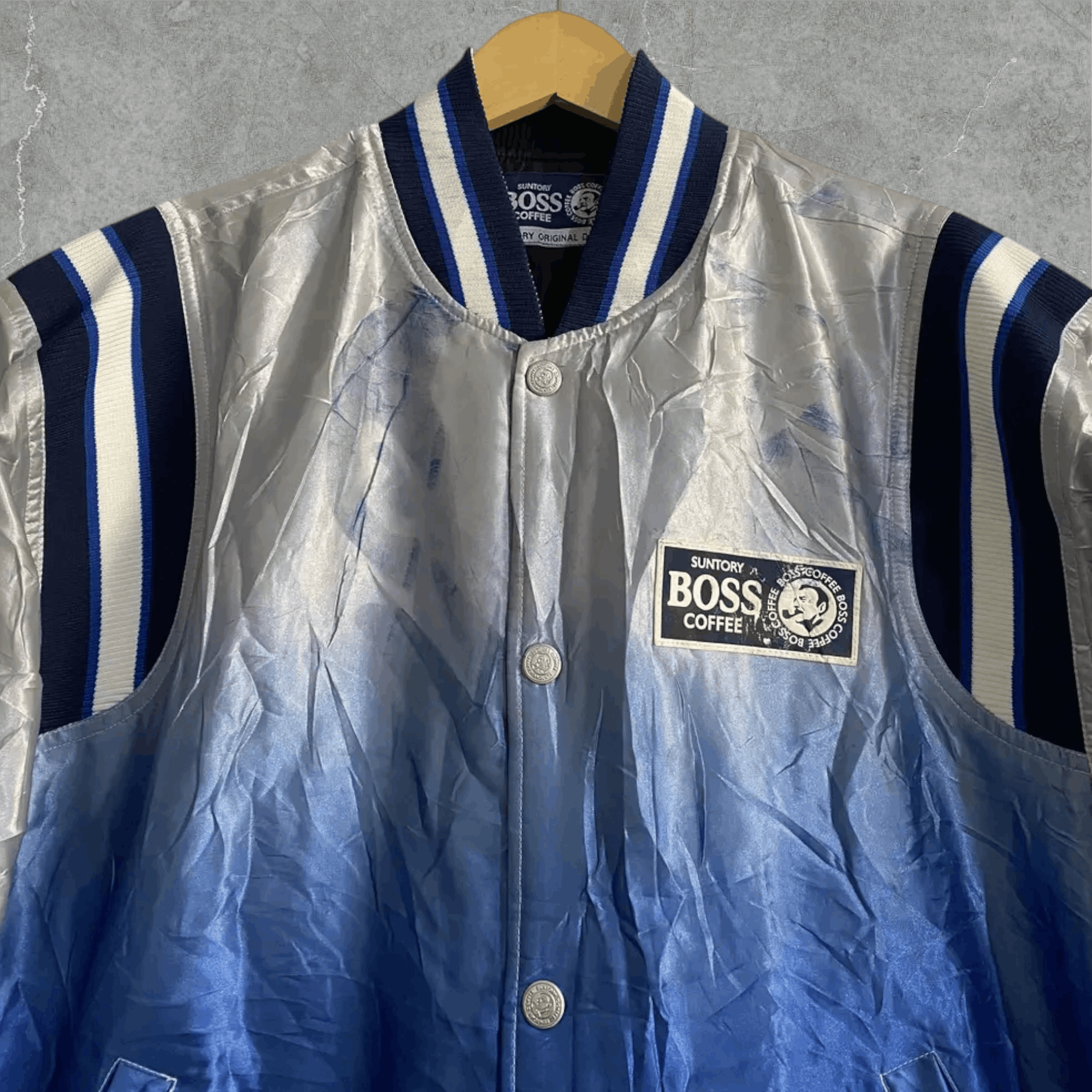 Vintage Vintage SUNTORY BOSS COFFEE Reversible Coach Jacket Size US M / EU 48-50 / 2 - 4 Thumbnail