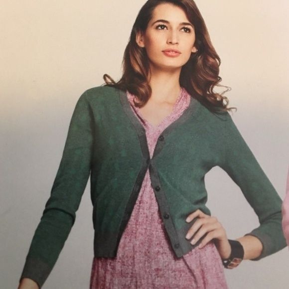Vintage CAbi M Cardigan Sweater Green Polka Dot Gray 903 Size M / US 6-8 / IT 42-44 - 5 Thumbnail